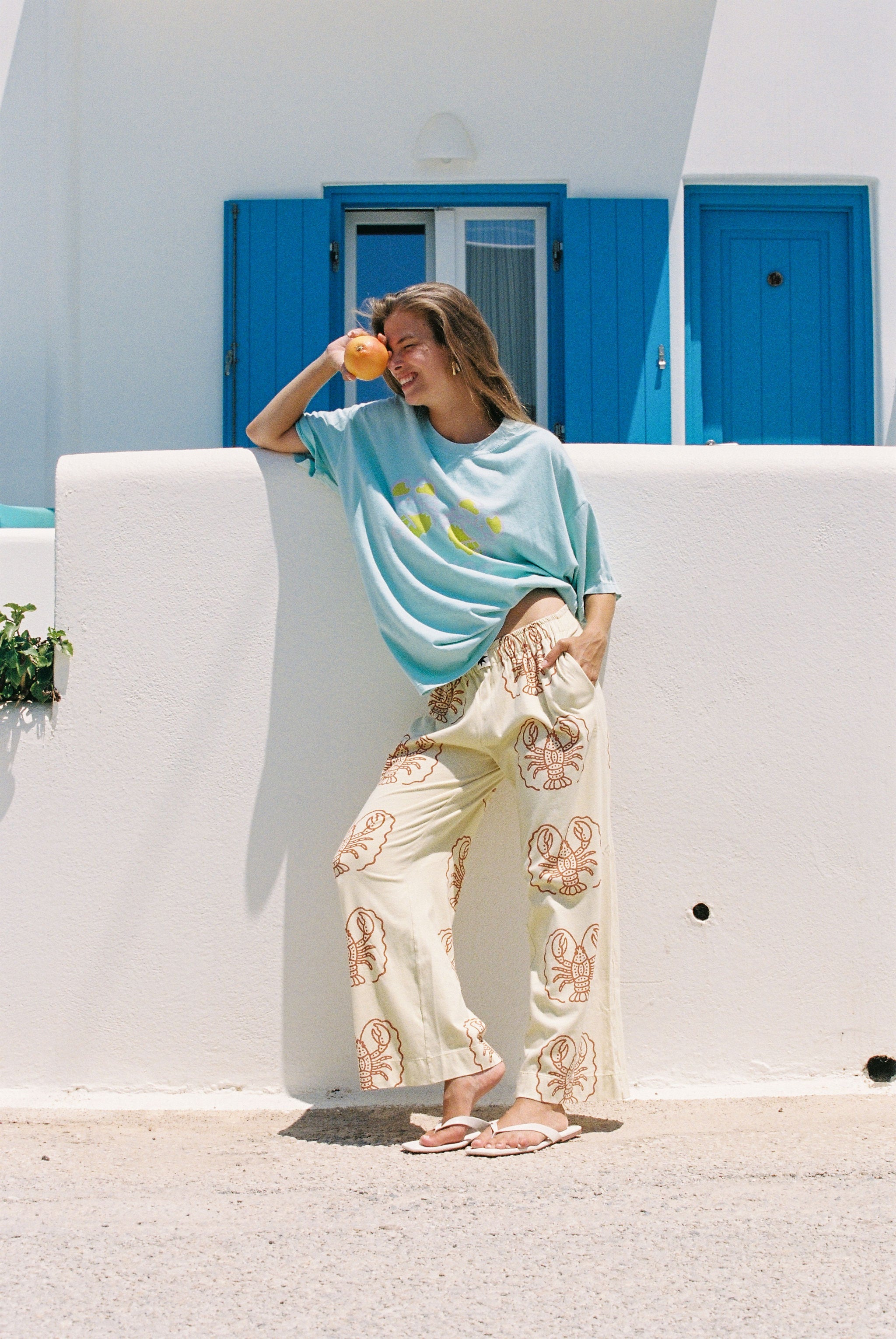 Crab Core Tee - Mint Blue