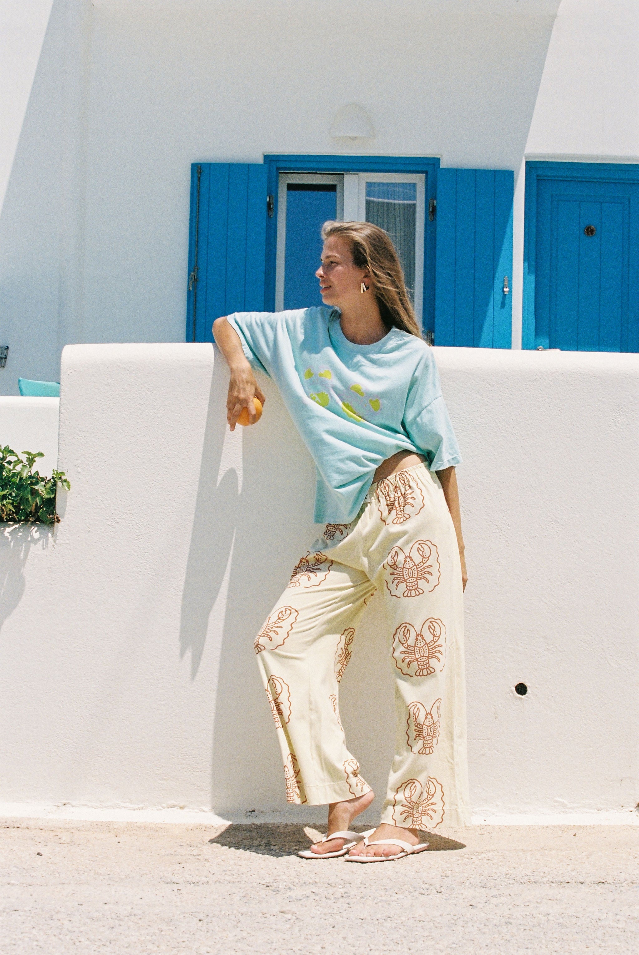 Crab Core Tee - Mint Blue