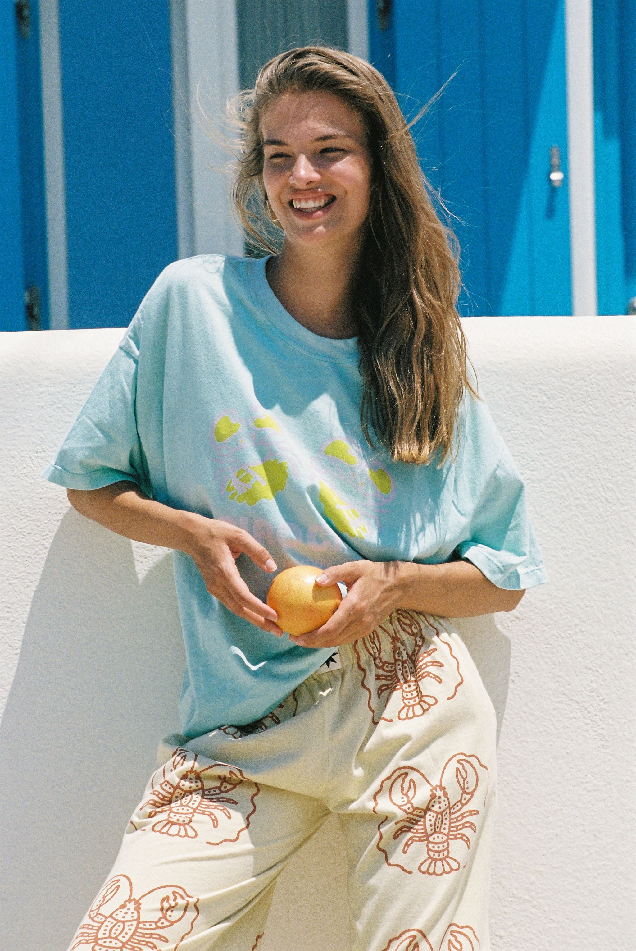 Crab Core Tee - Mint Blue