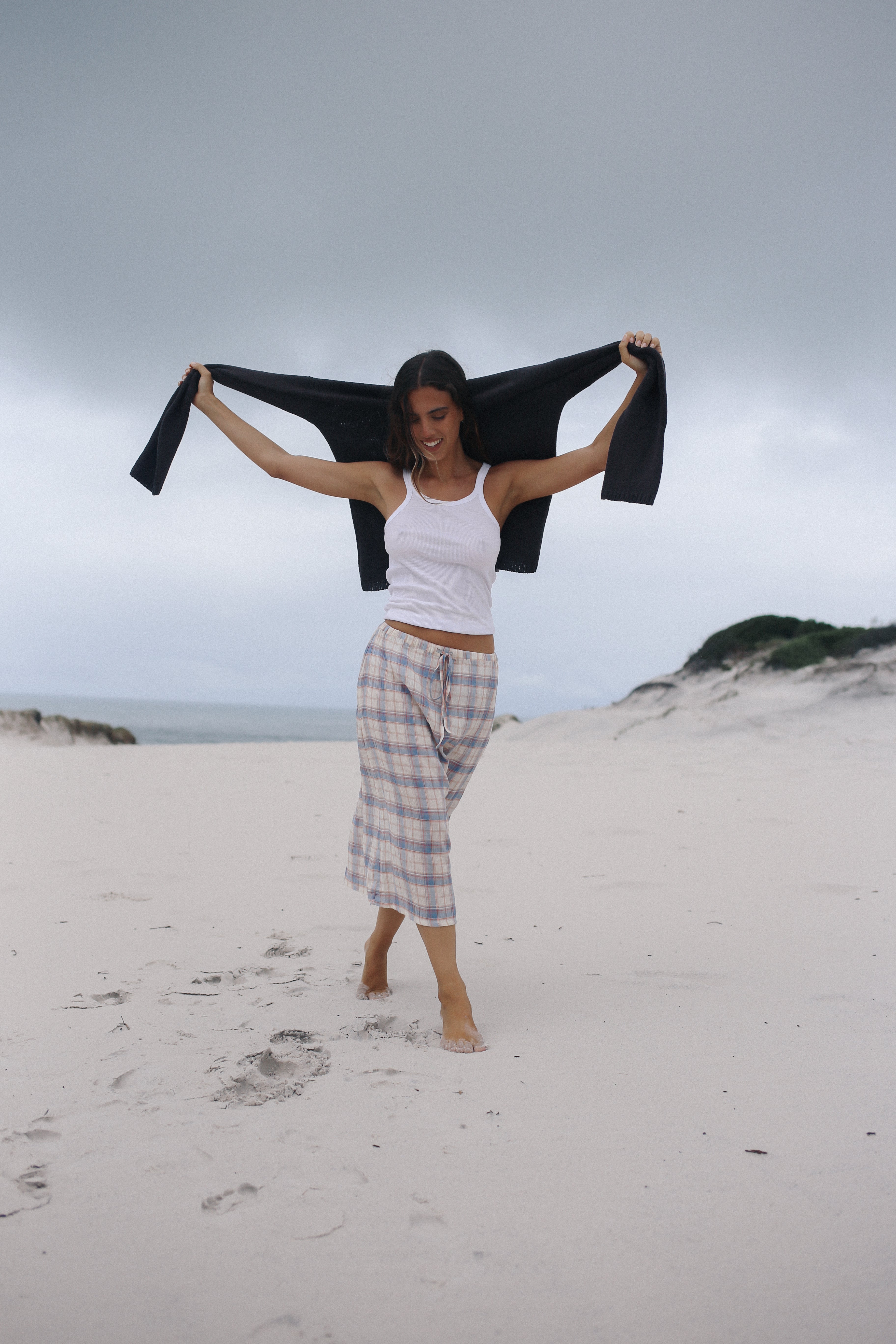 Remi Midi Skirt - Juniper Check