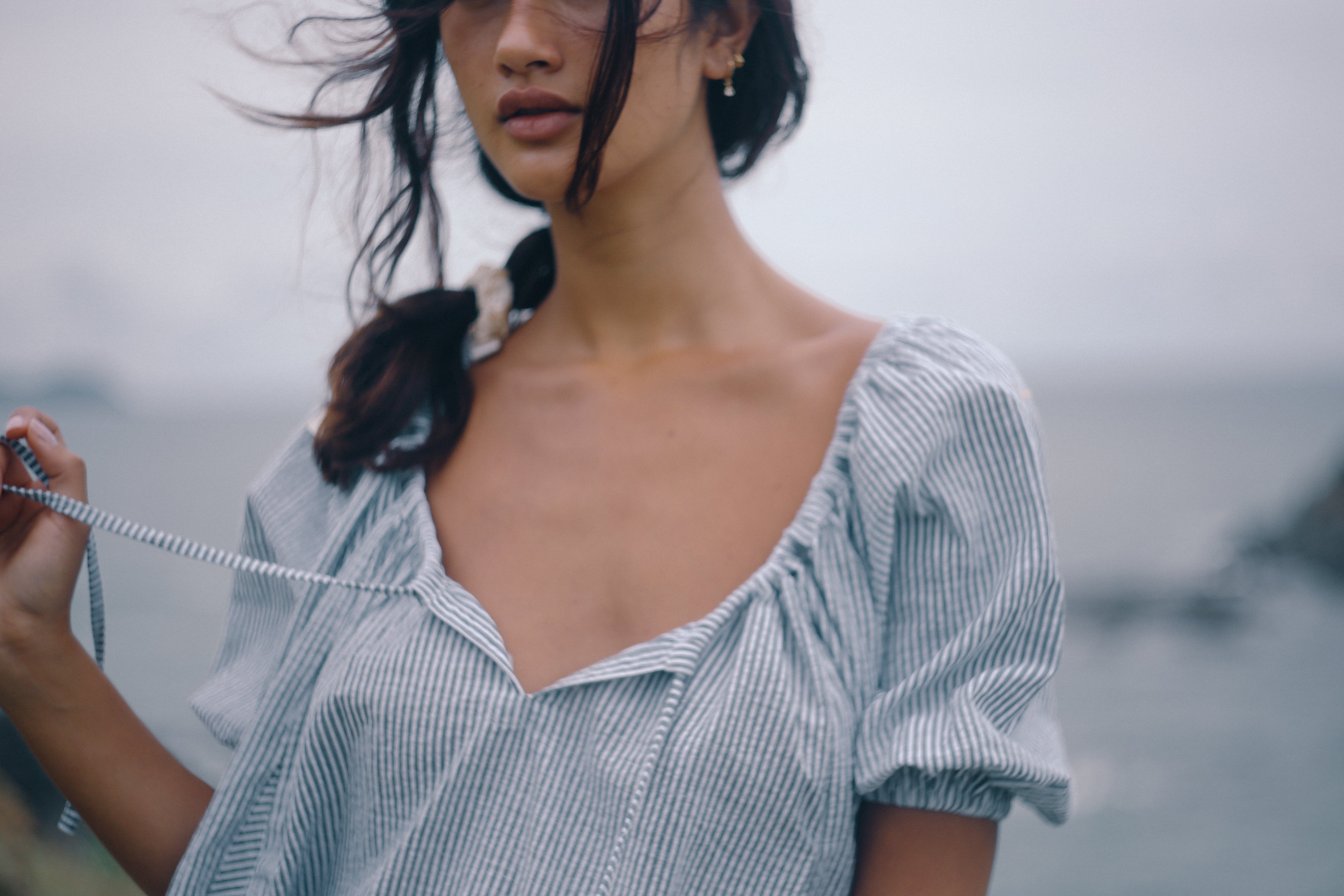 Chloe Dress - Spirulina Stripe