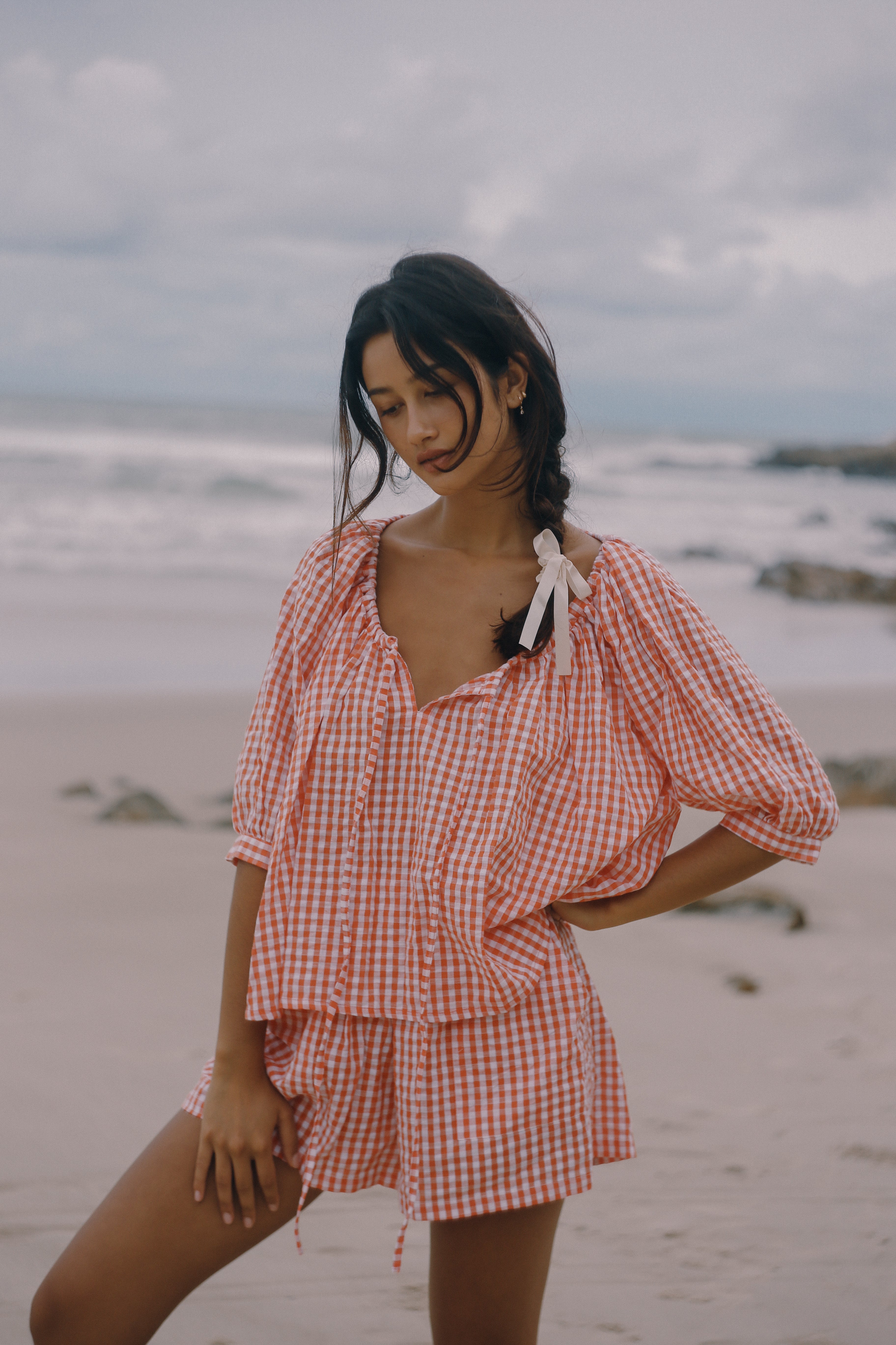 Chloe Blouse - Starburst Gingham