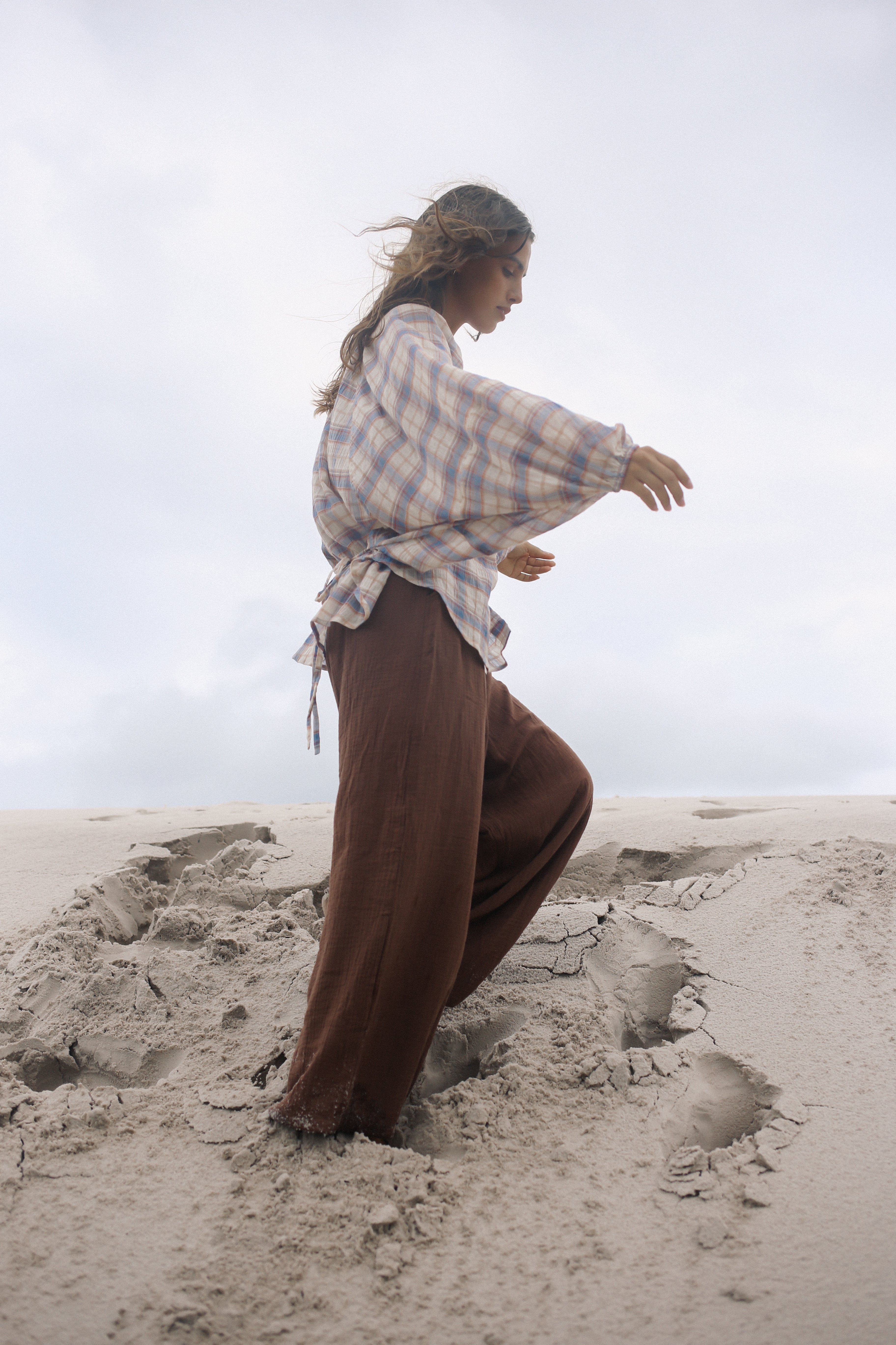 Ra Blouse - Juniper Check