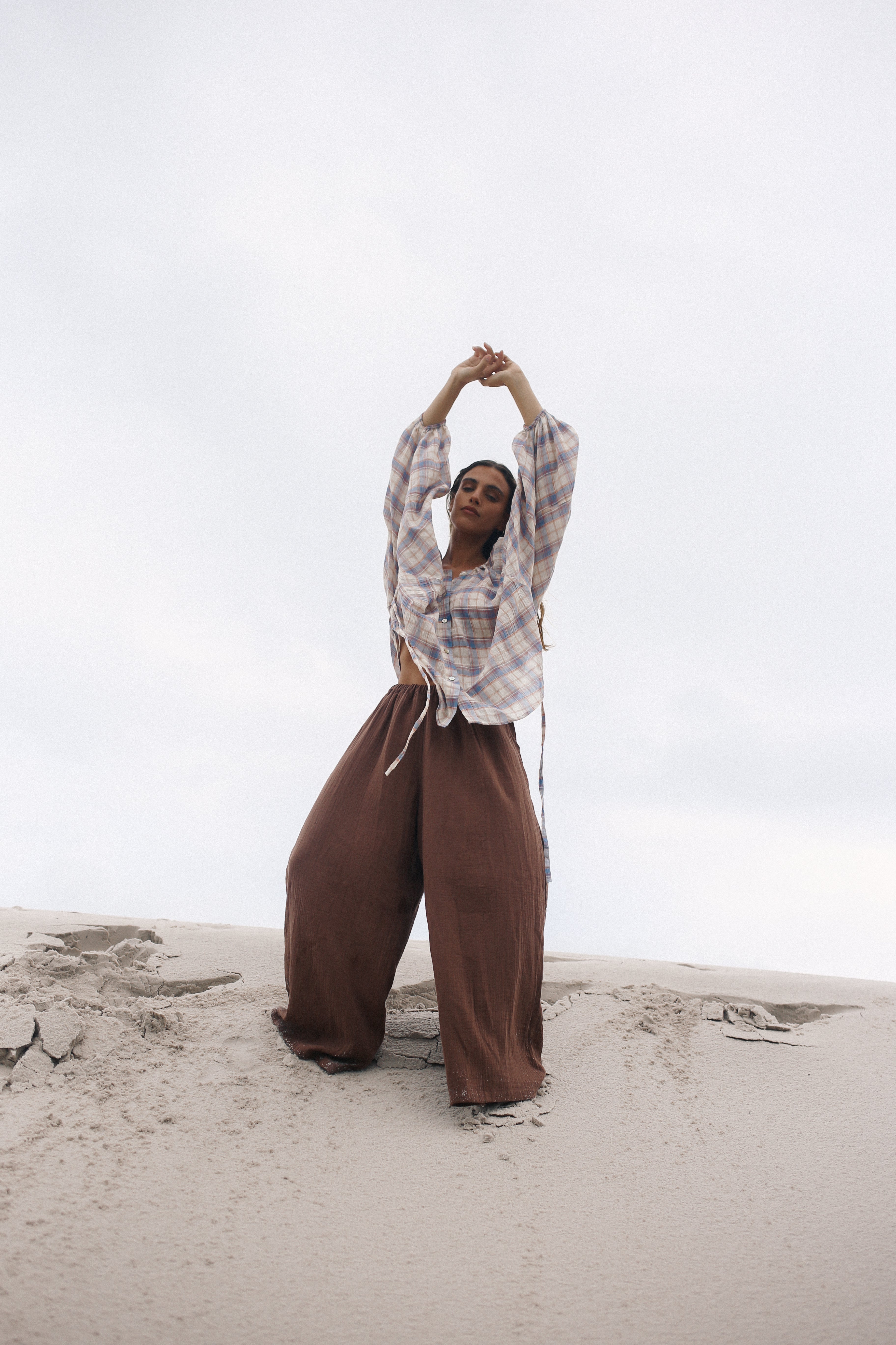Ra Blouse - Juniper Check