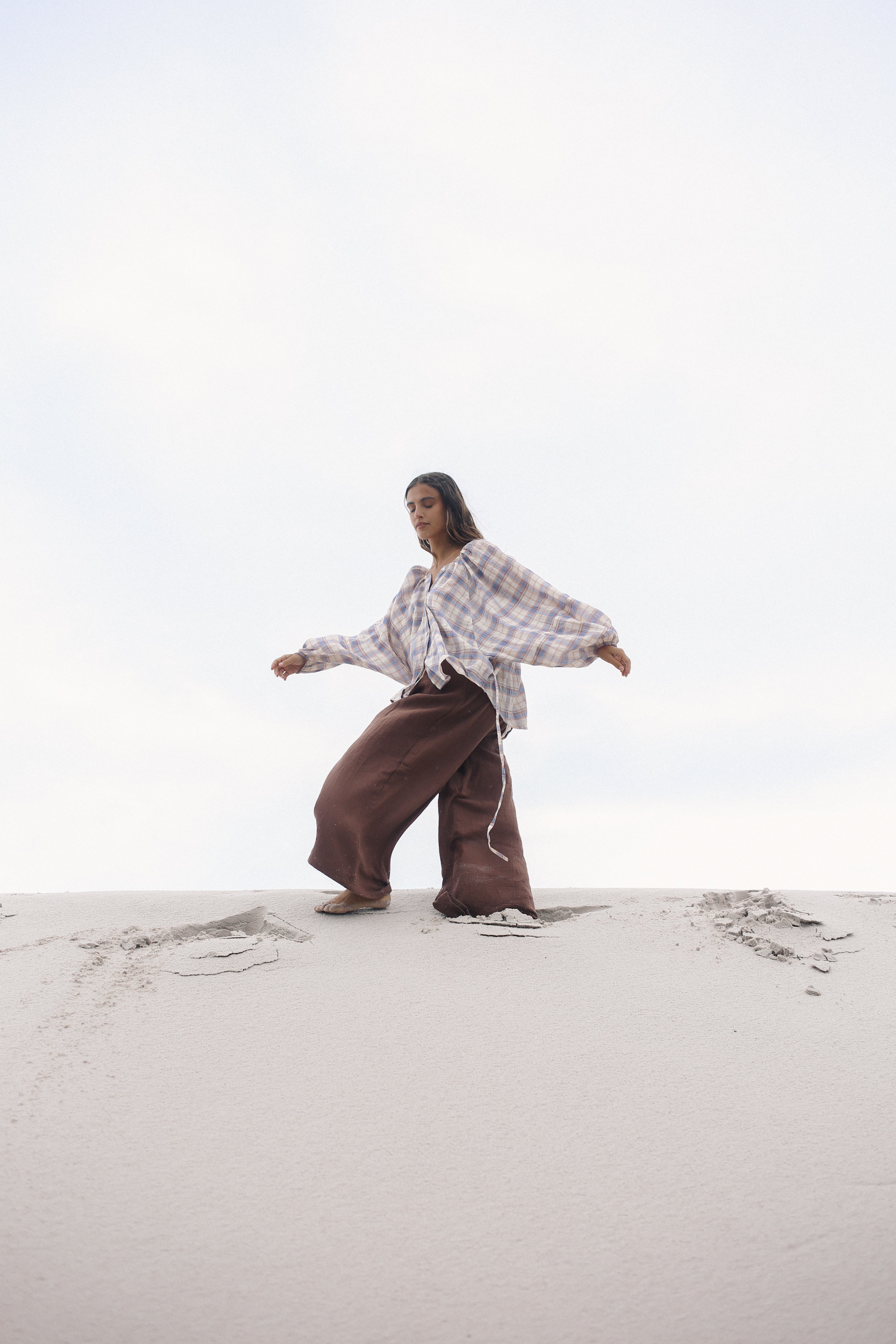 Ra Blouse - Juniper Check