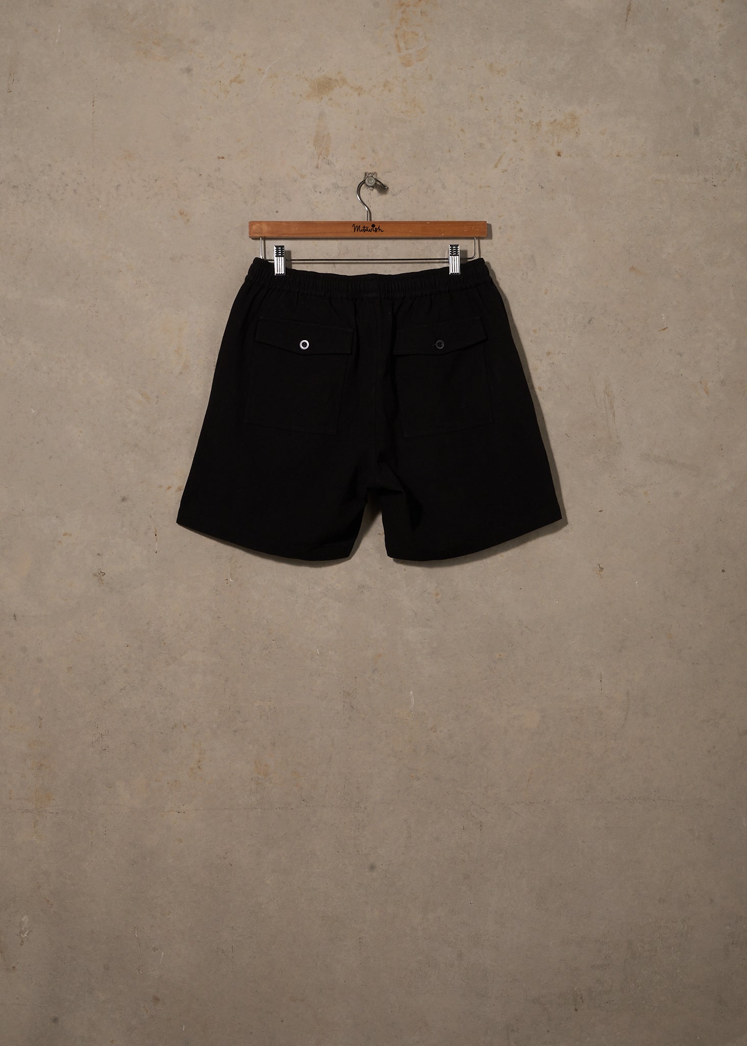 Linen Shorts - Black