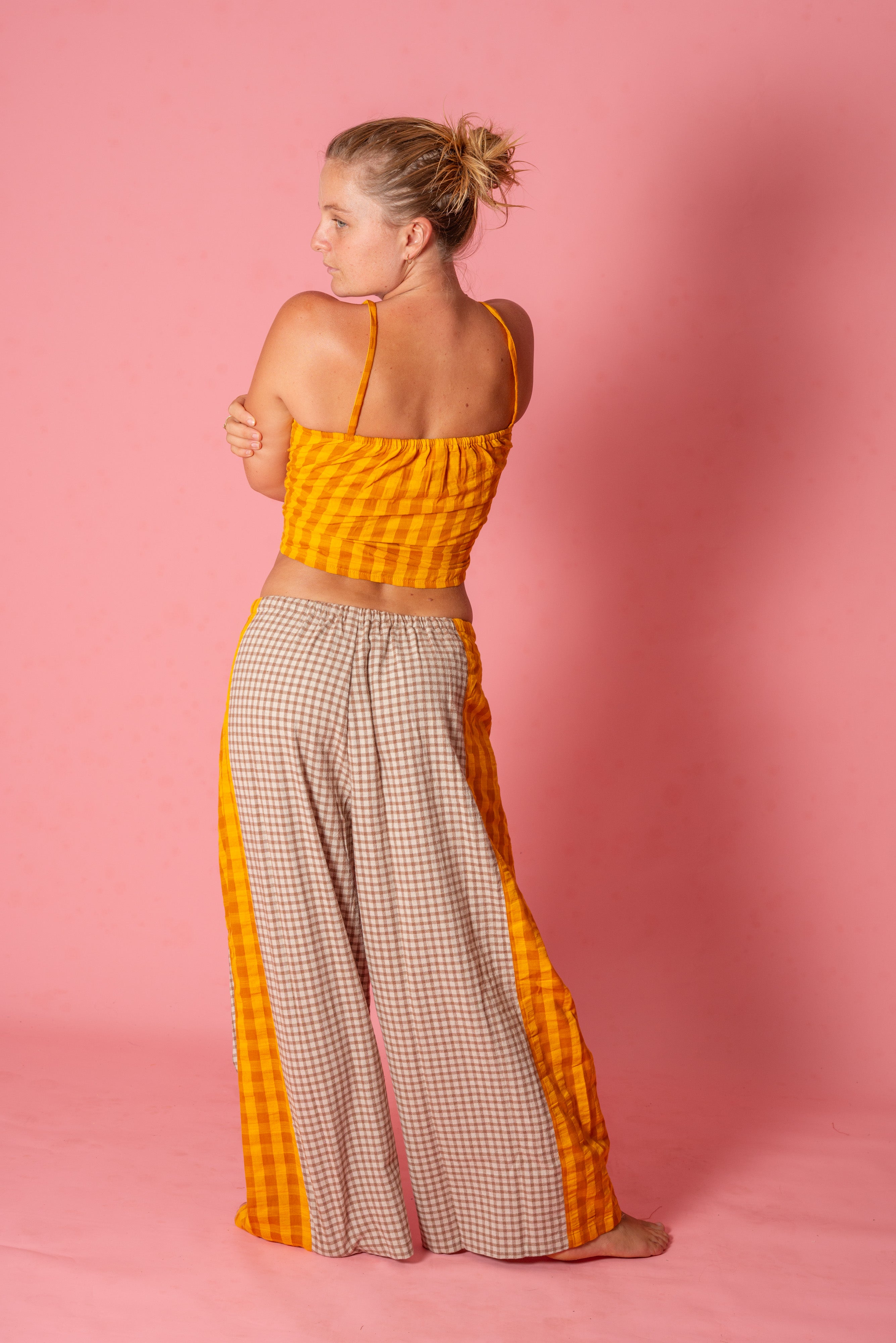 Patchwork Singlet - Ginger Gingham