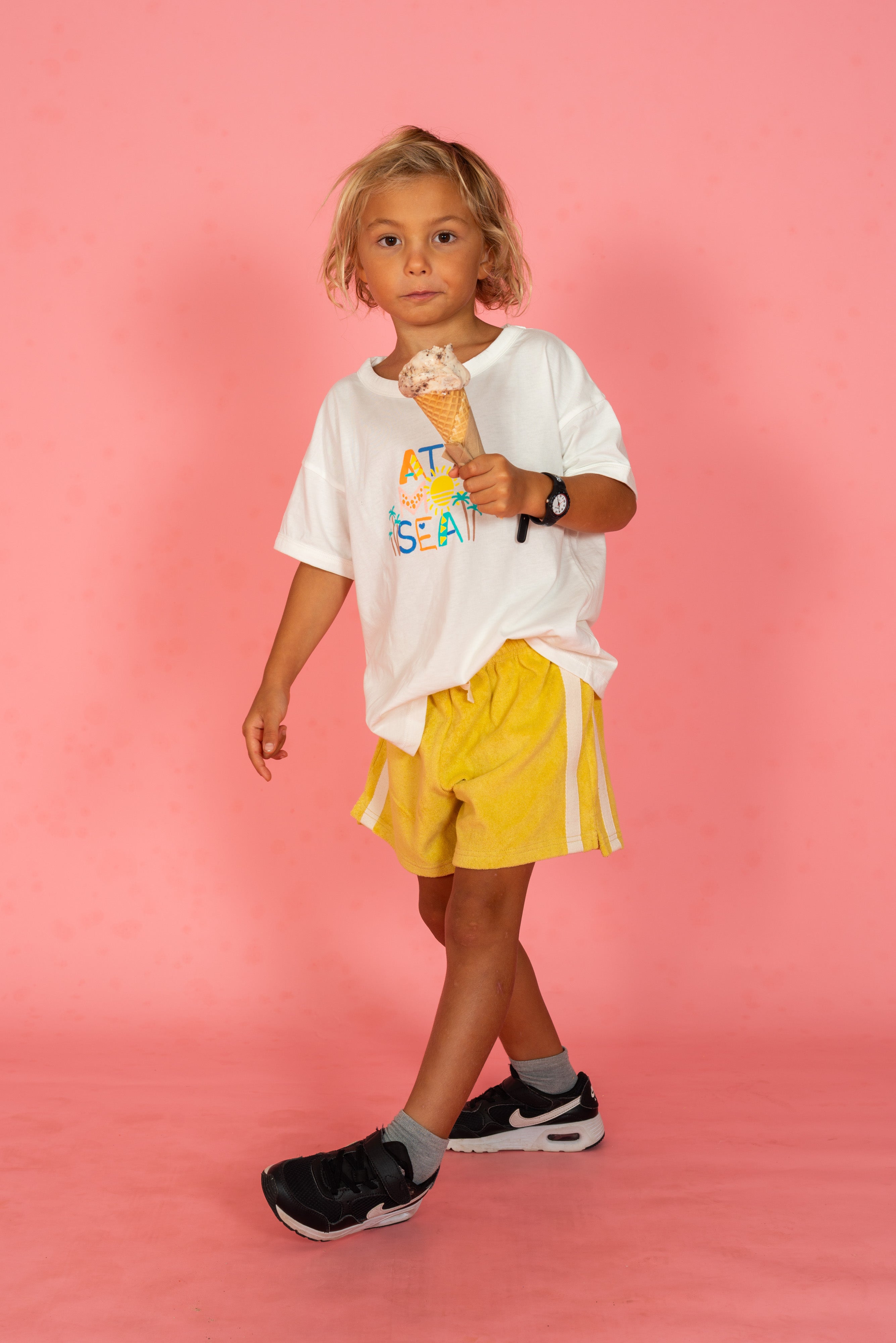 Mini Terry Short - Butter Yellow
