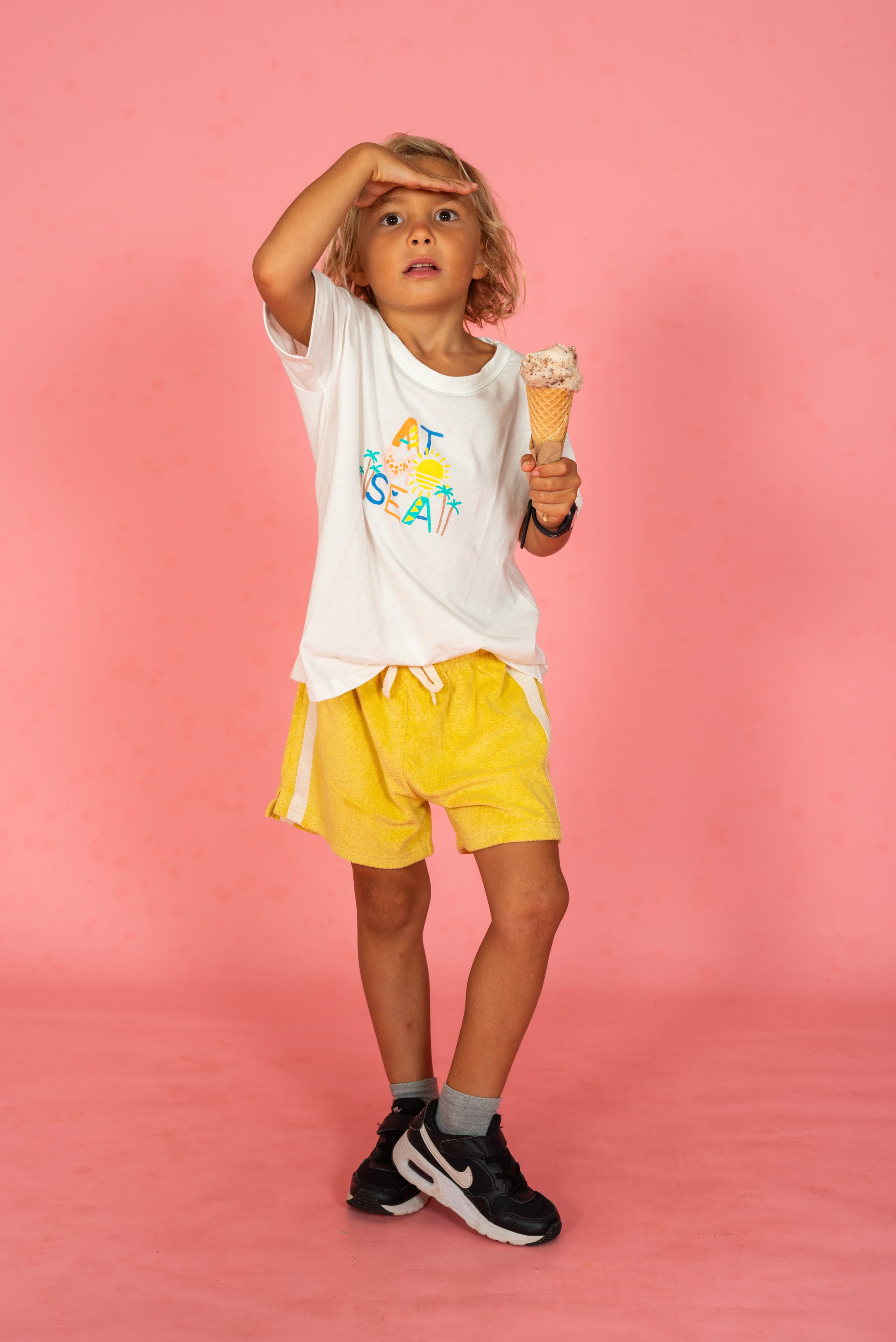 Mini Terry Short - Butter Yellow