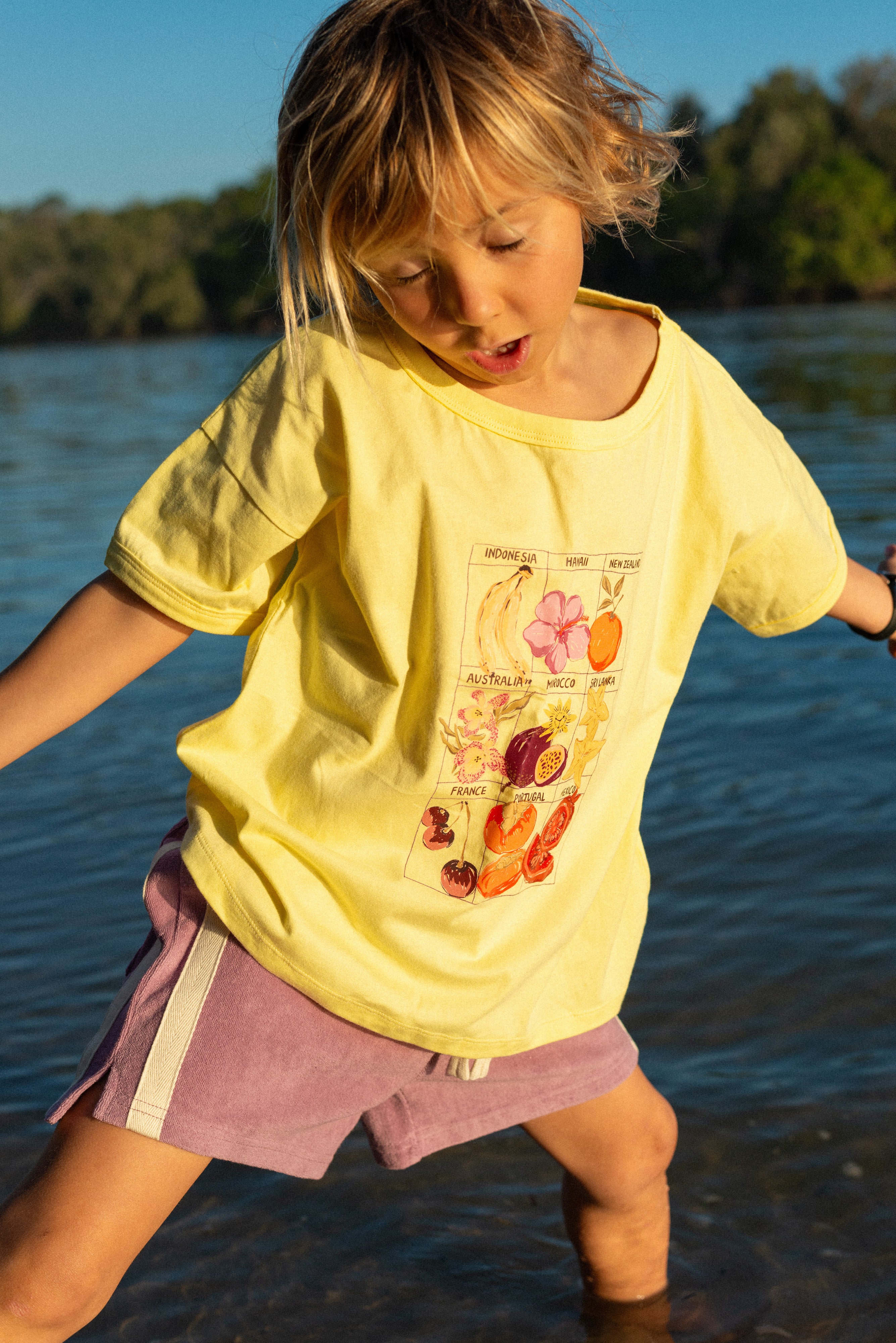 Mini Terry Short - Jacaranda Purple