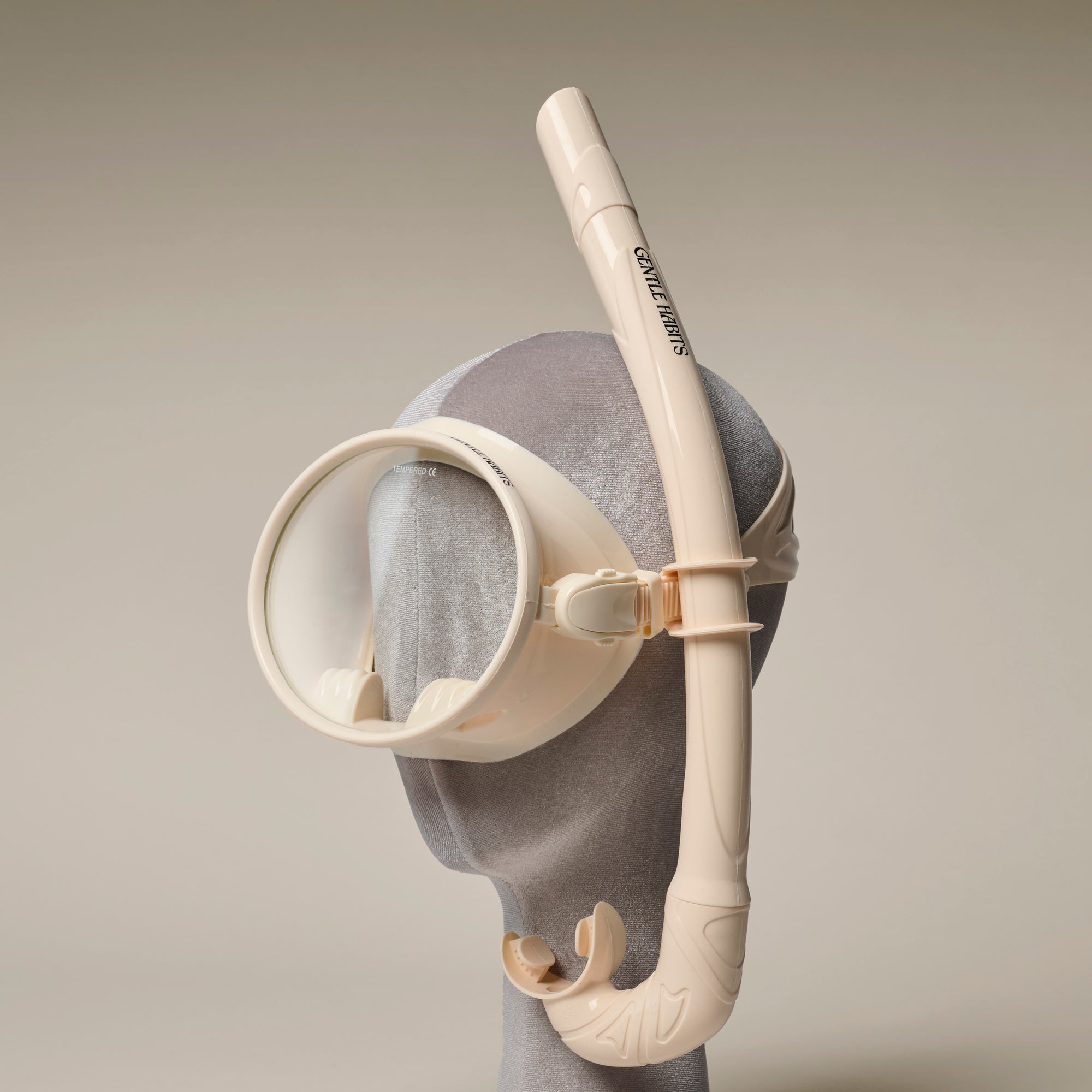 Dive Mask and Snorkel Set - Cream