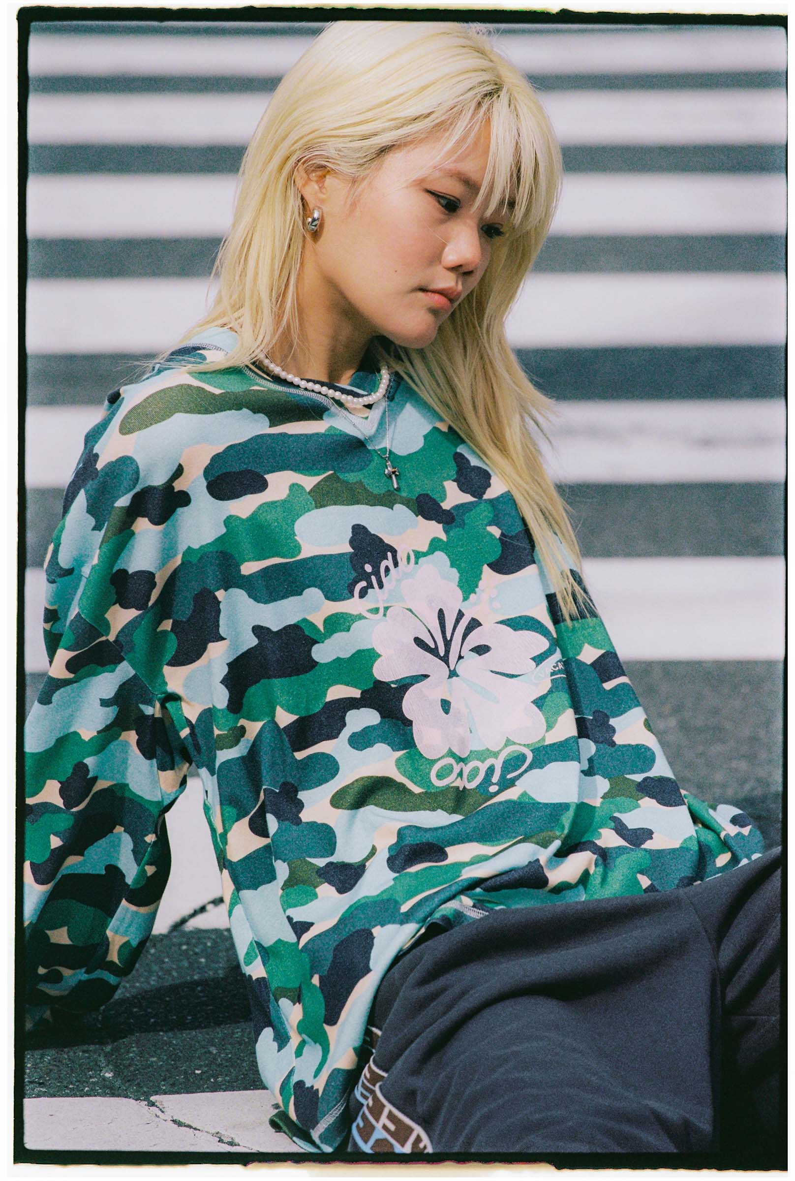 Camo Hibiscus Speedway Tee
