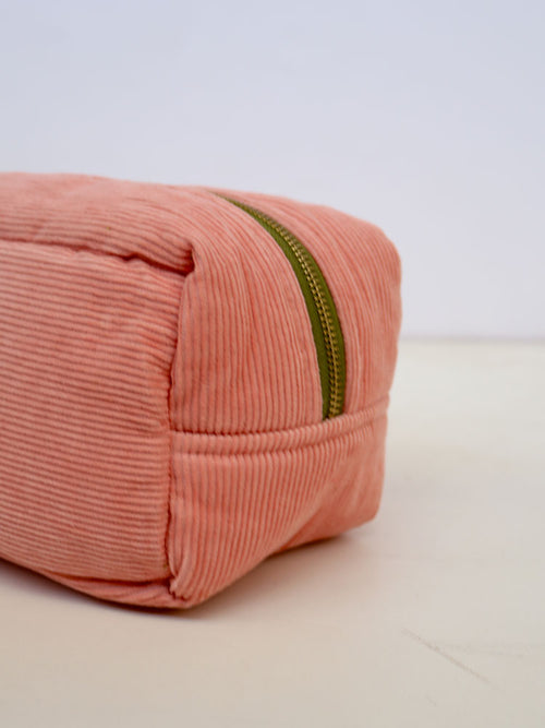 Corduroy Dopp Kit - Peach