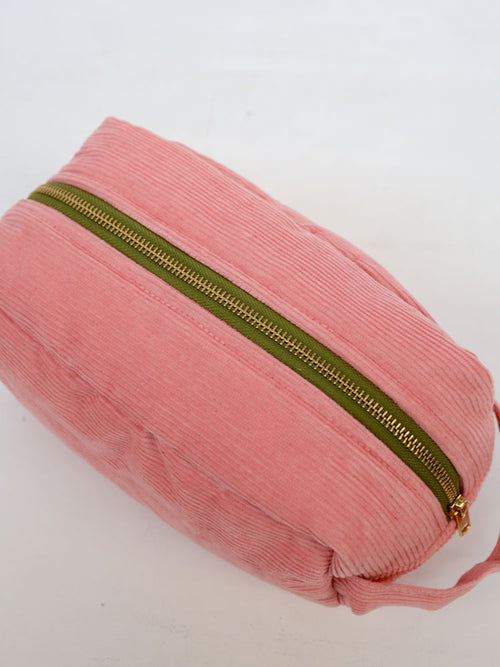 Corduroy Dopp Kit - Peach