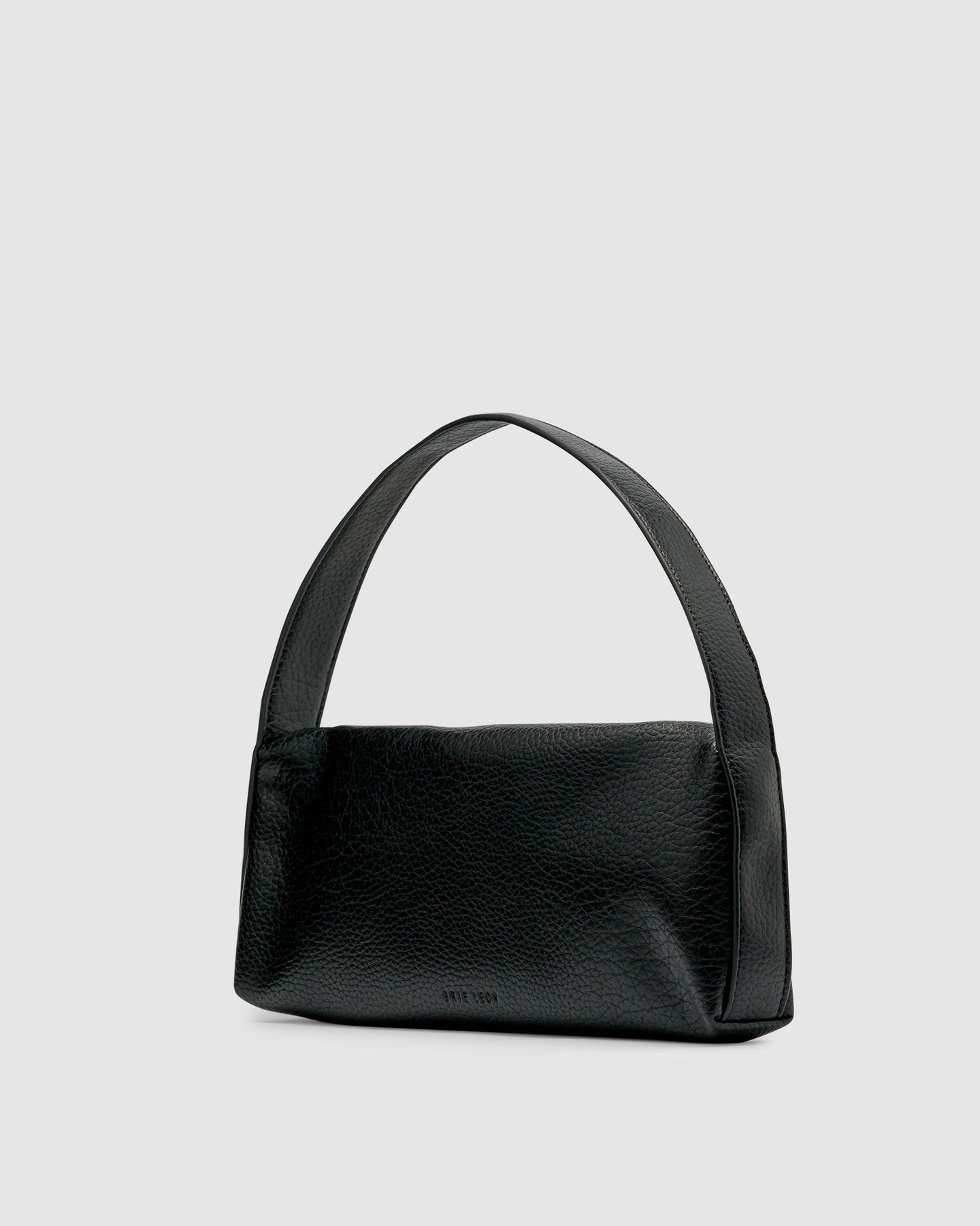Harlow Slouch Mono Baguette Bag - Black Nappa