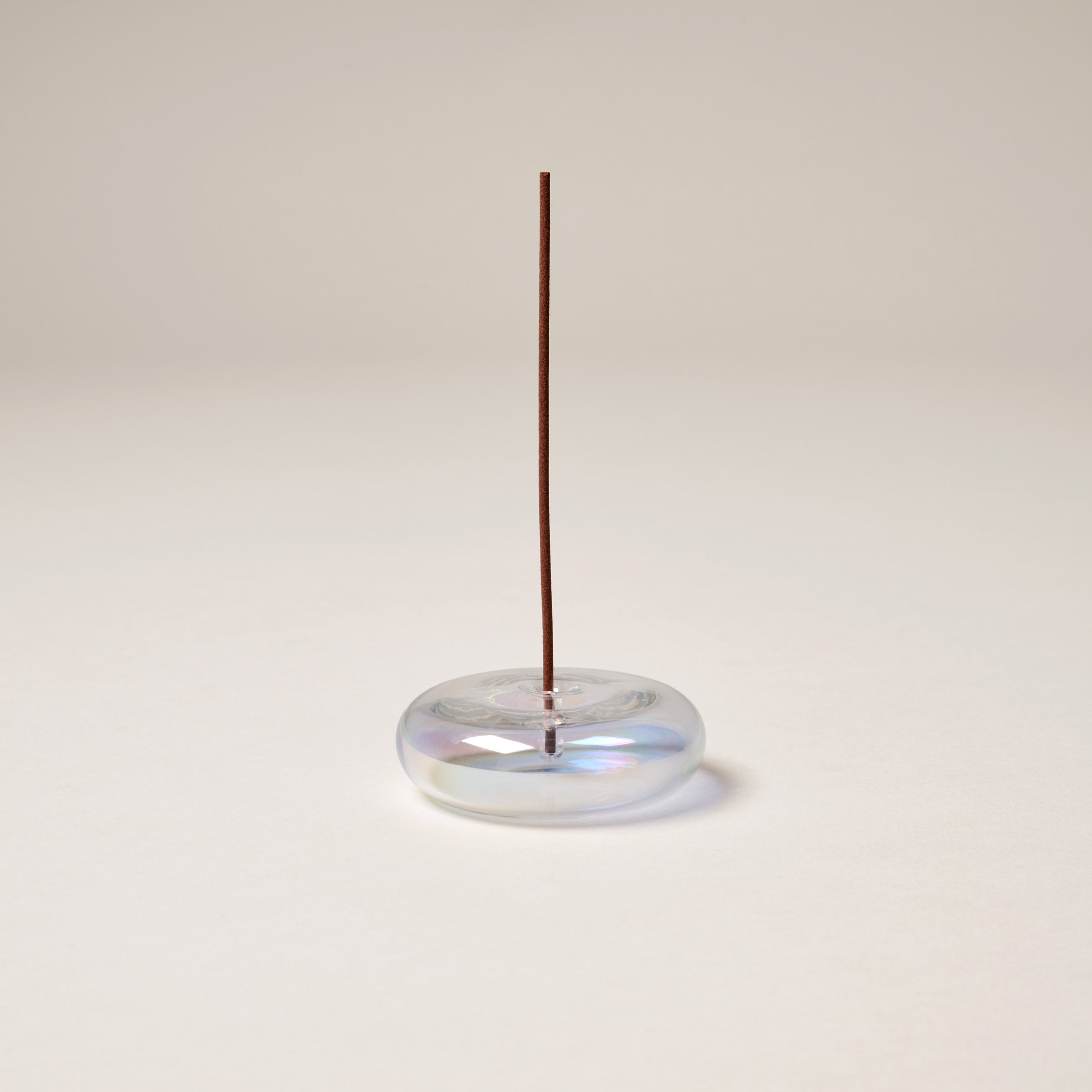 Glass Vessel Incense Holder - Iridescent