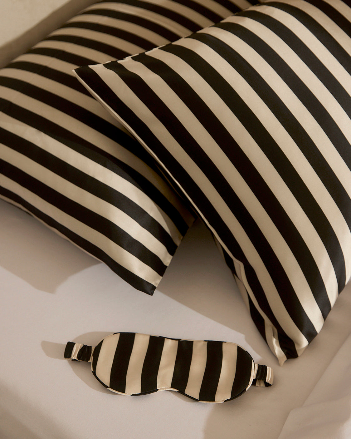 Silk Eyemask - Vanilla Bean Stripes