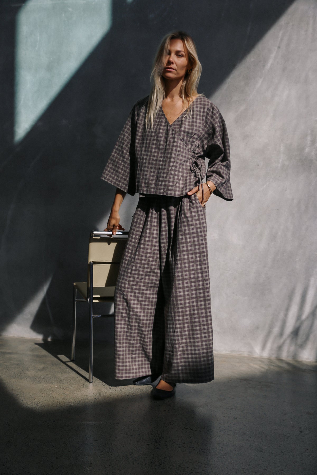 Ivy Pant - Maple Gingham