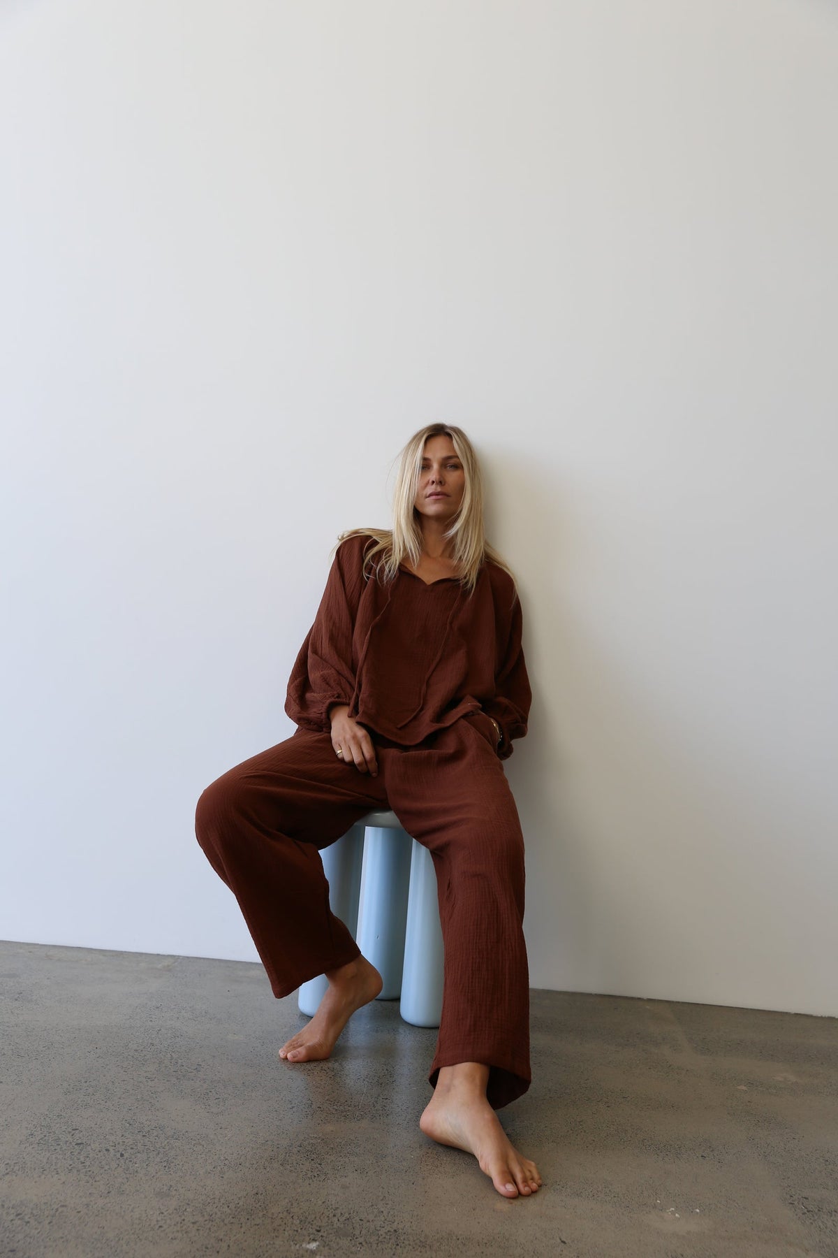 Chloe Tie Pant - Carob
