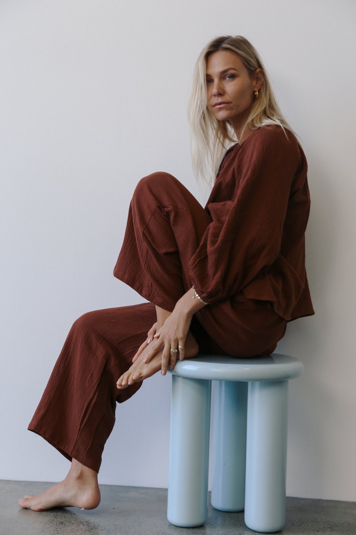 Chloe Tie Pant - Carob