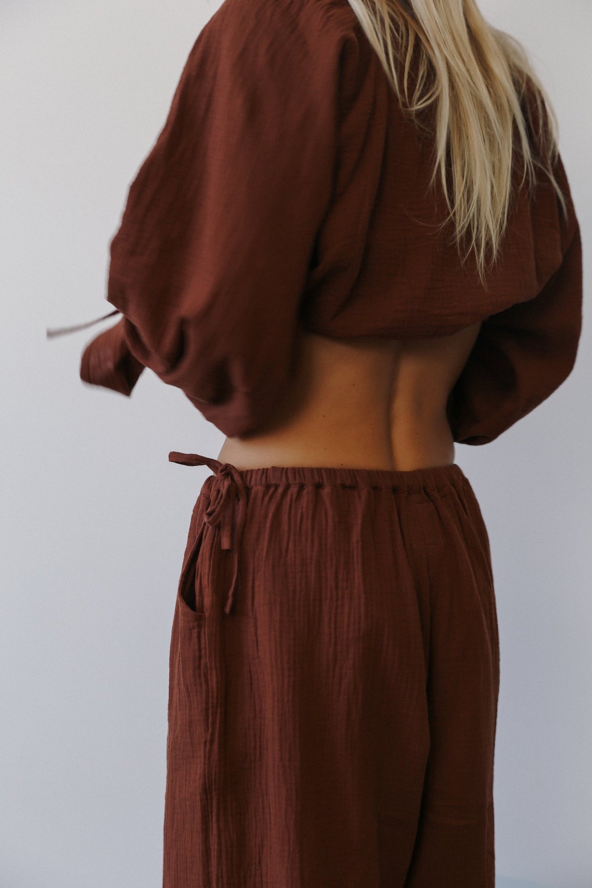 Chloe Tie Pant - Carob