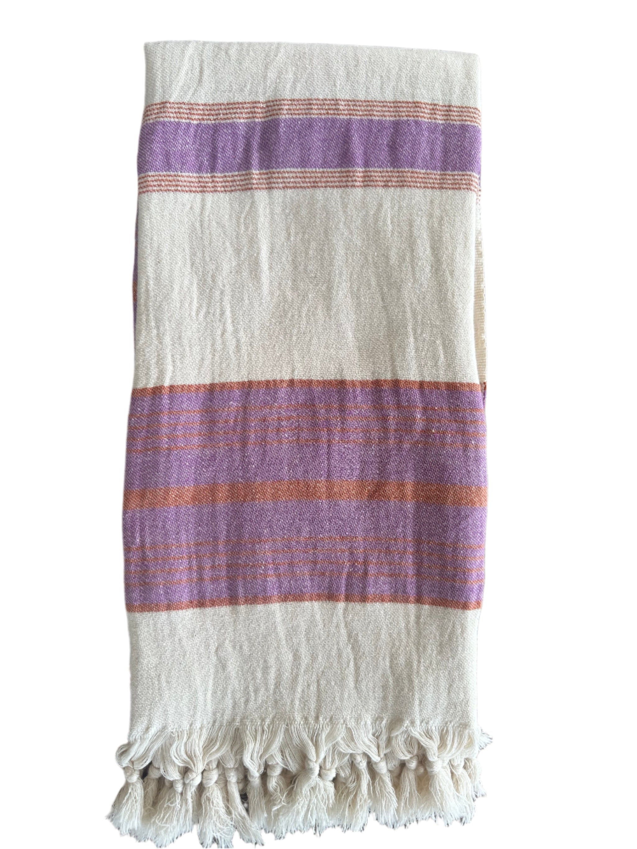 Stripe Turkish Towel - Lilac