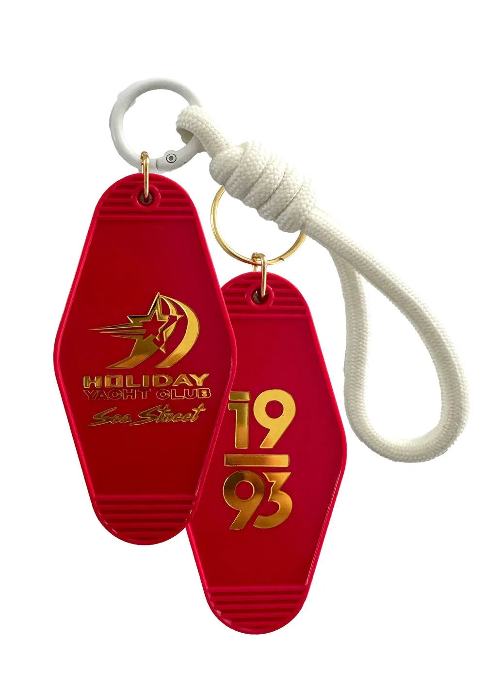 Holiday Yacht Club Keychain - Red