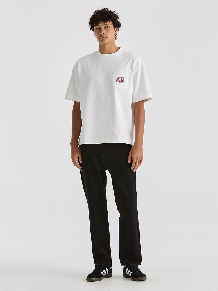 L-Three Relaxed Straight Jean - New Black