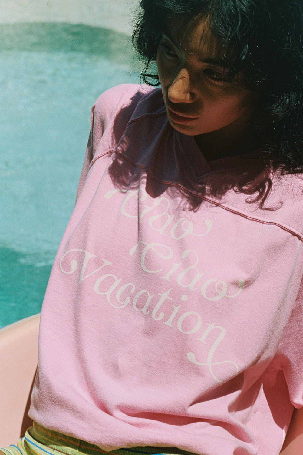 Vacay Crop Tee - Pink