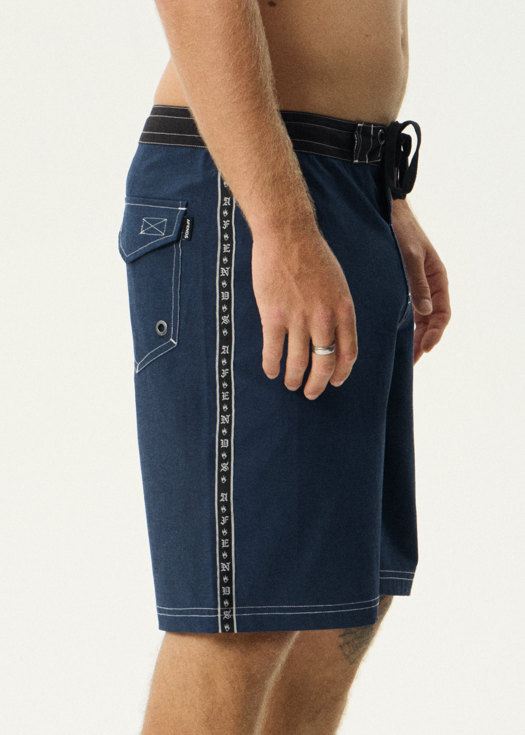 The Wreck Fixed Waist Boardshort 20" - Navy