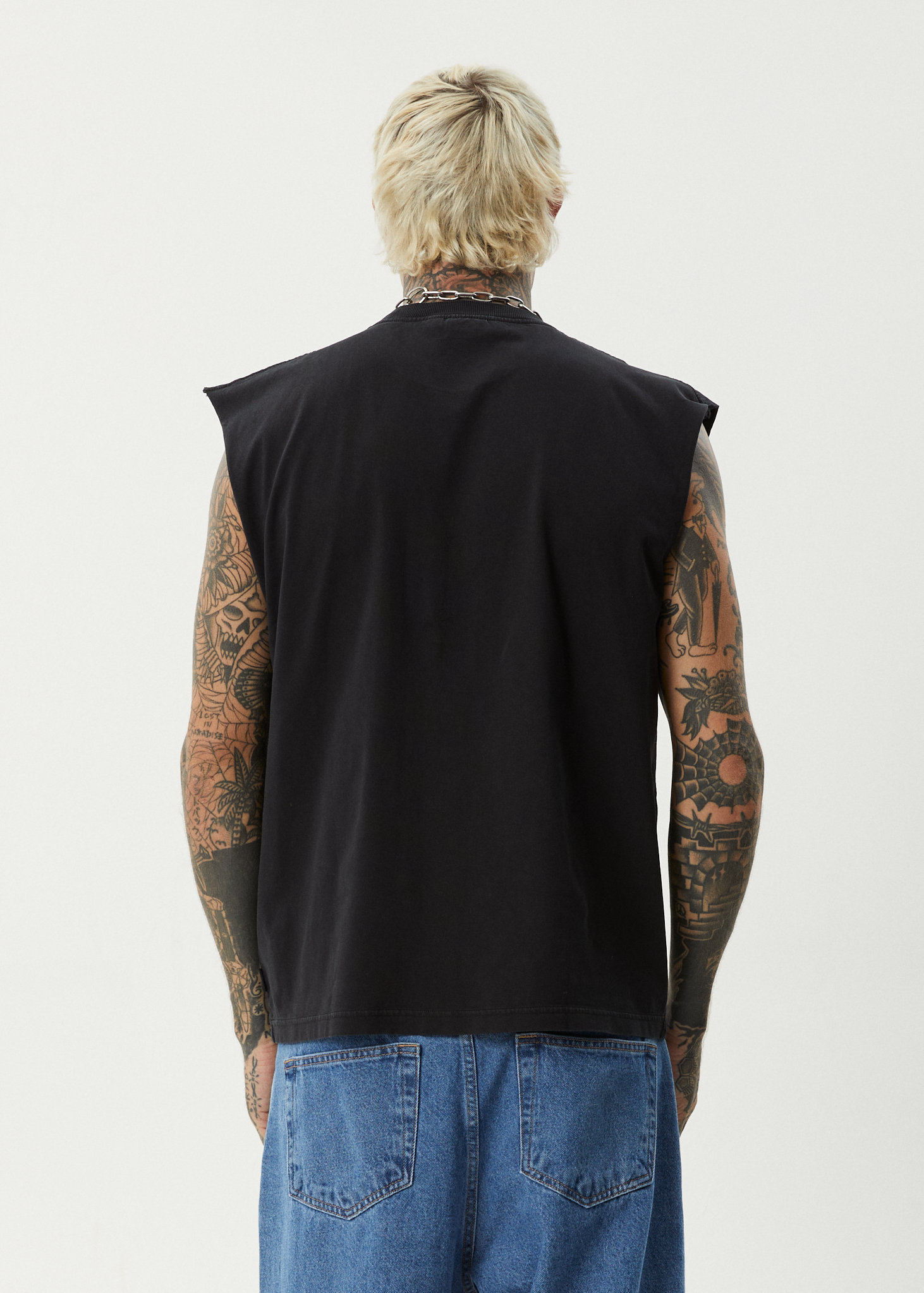 Fast Forward - Sleeveless Tee - Stone Black