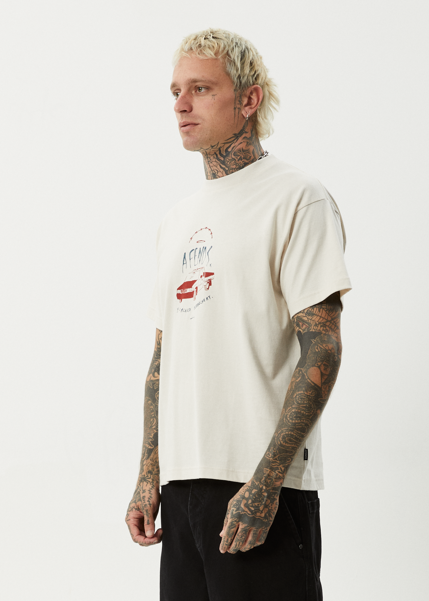 Trayback Boxy Tee - Moonbeam