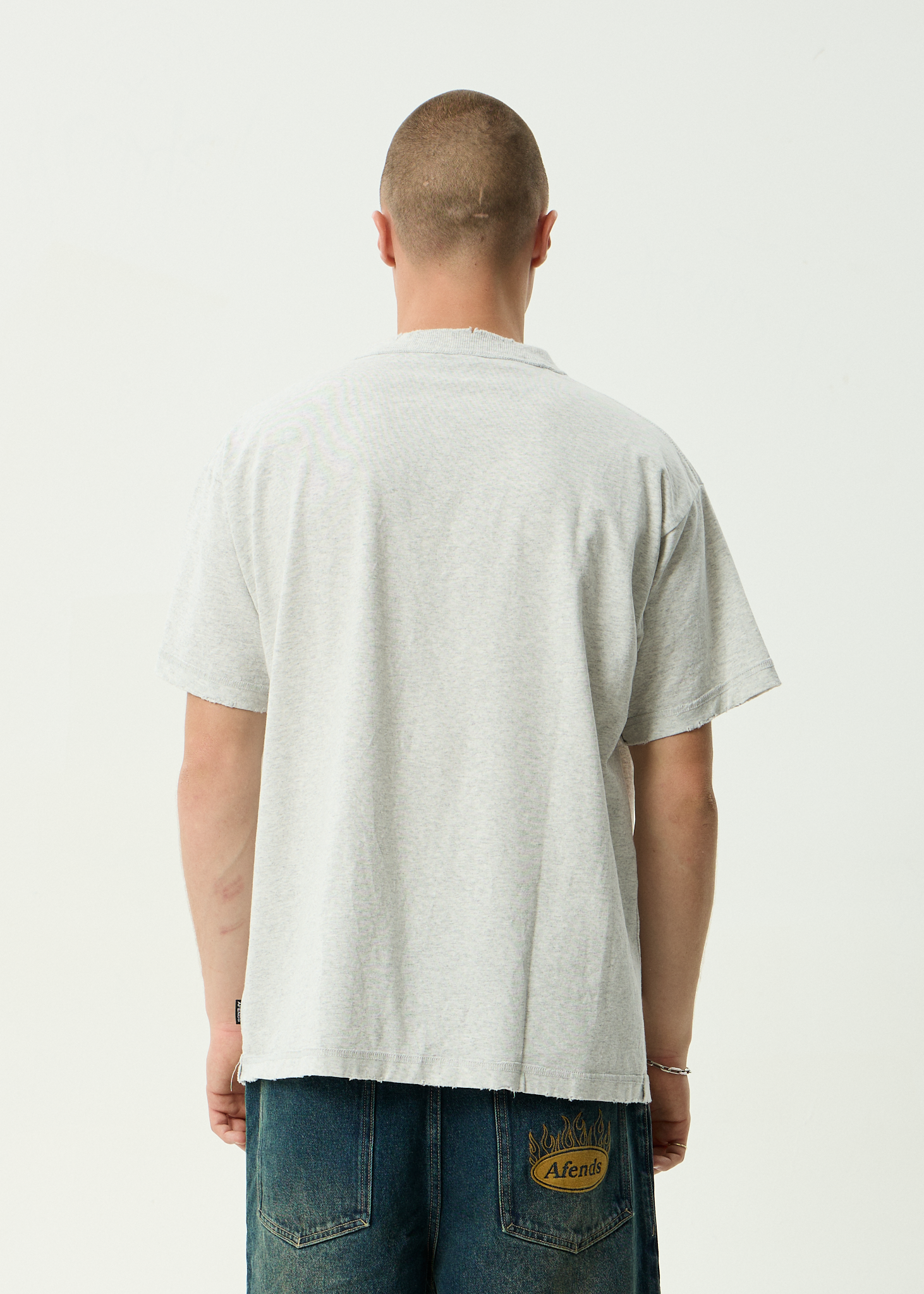 Farmers Market - Recycled Heavyweight Boxy Tee - Grey Marle