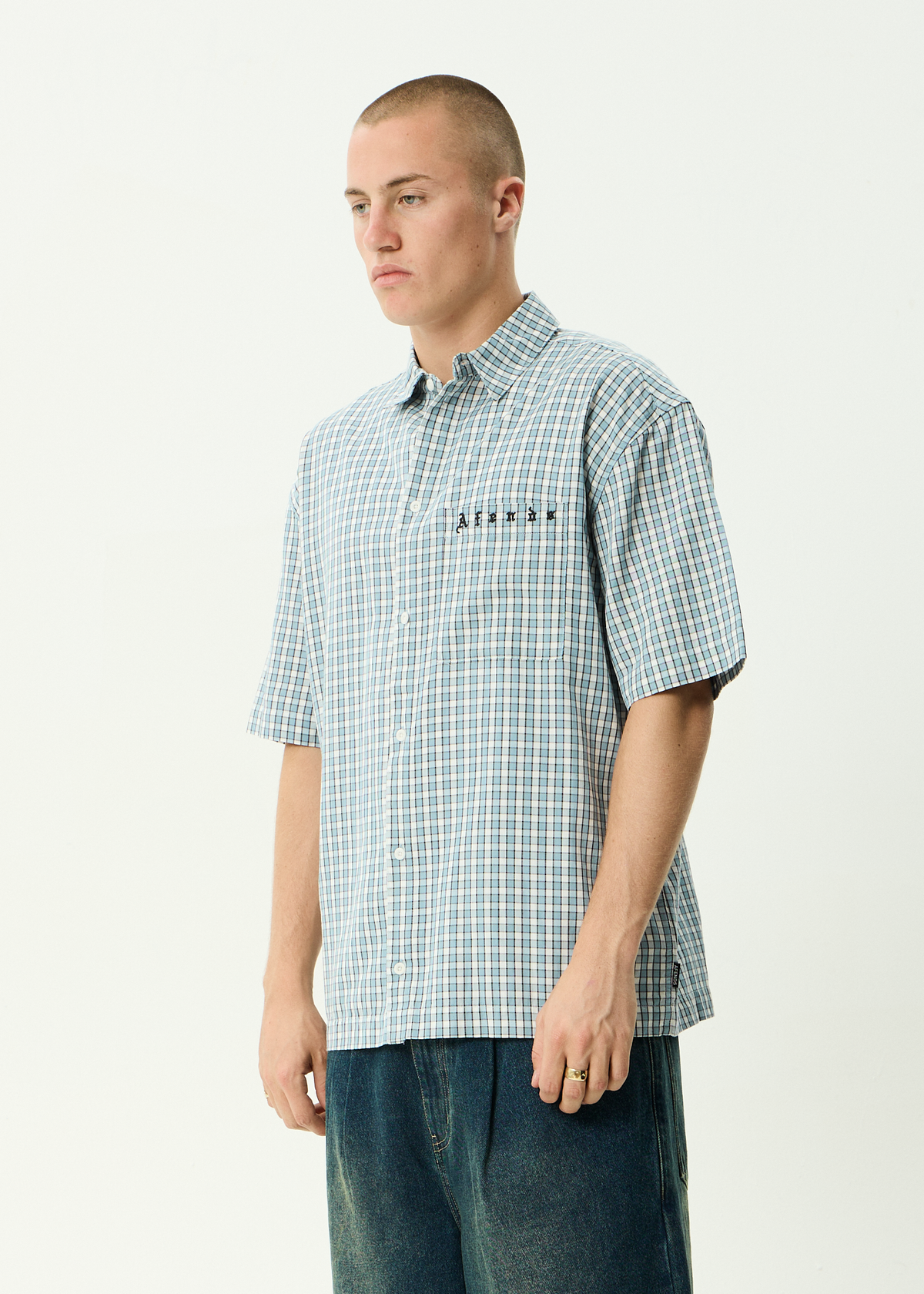 Evans - Short Sleeve Shirt - Overcast Check