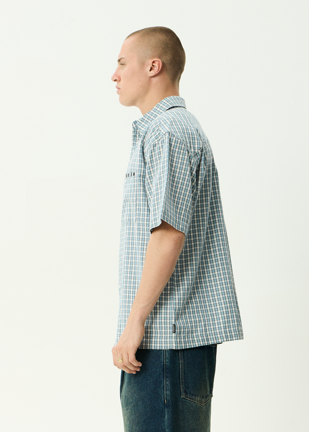 Evans - Short Sleeve Shirt - Overcast Check