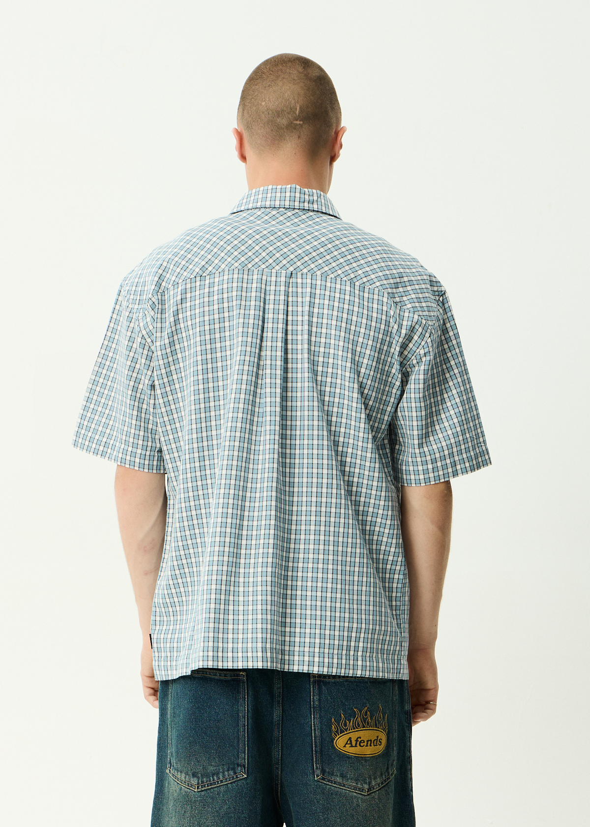 Evans - Short Sleeve Shirt - Overcast Check
