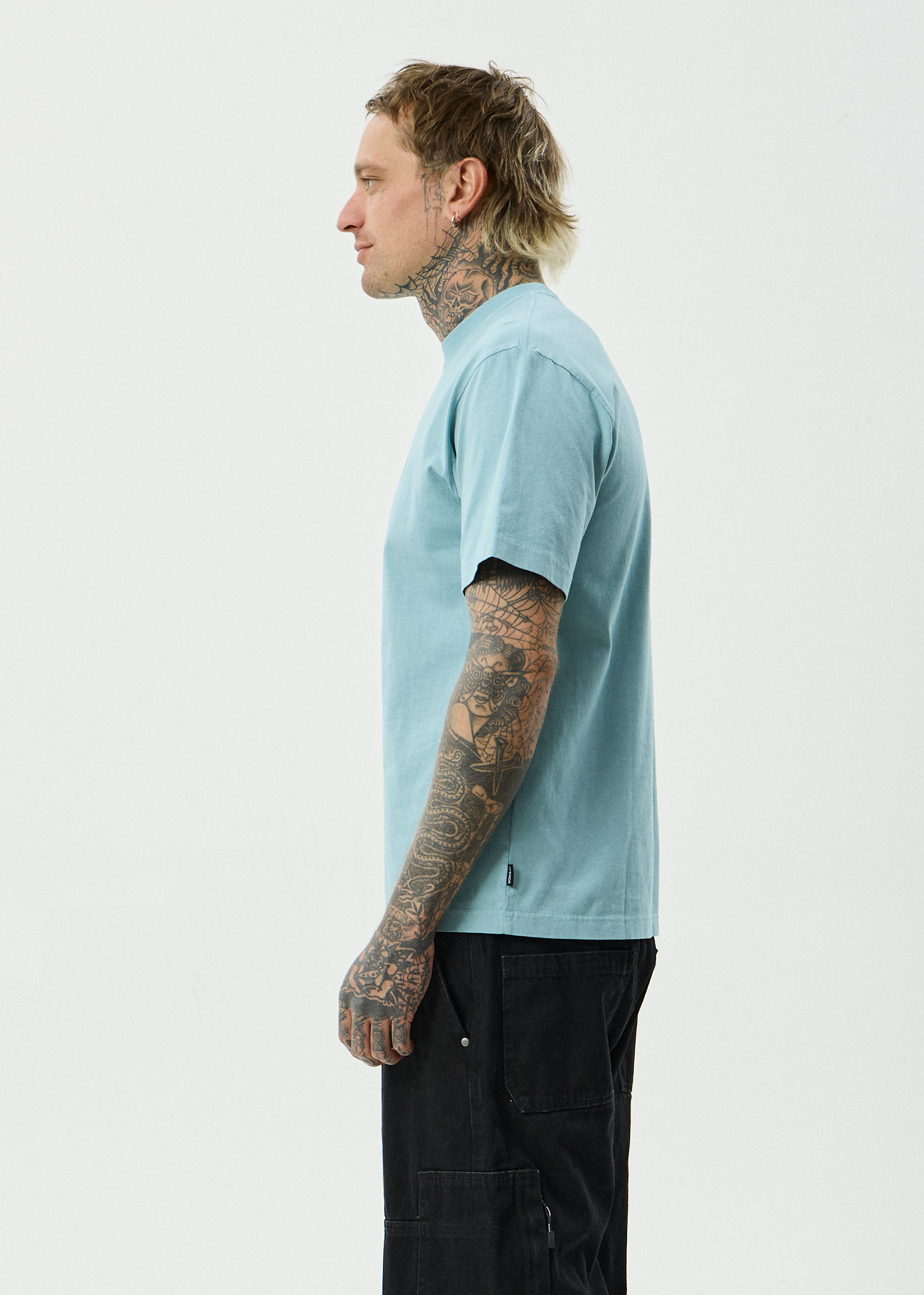 Angel Boy Retro Tee - Washed Overcast