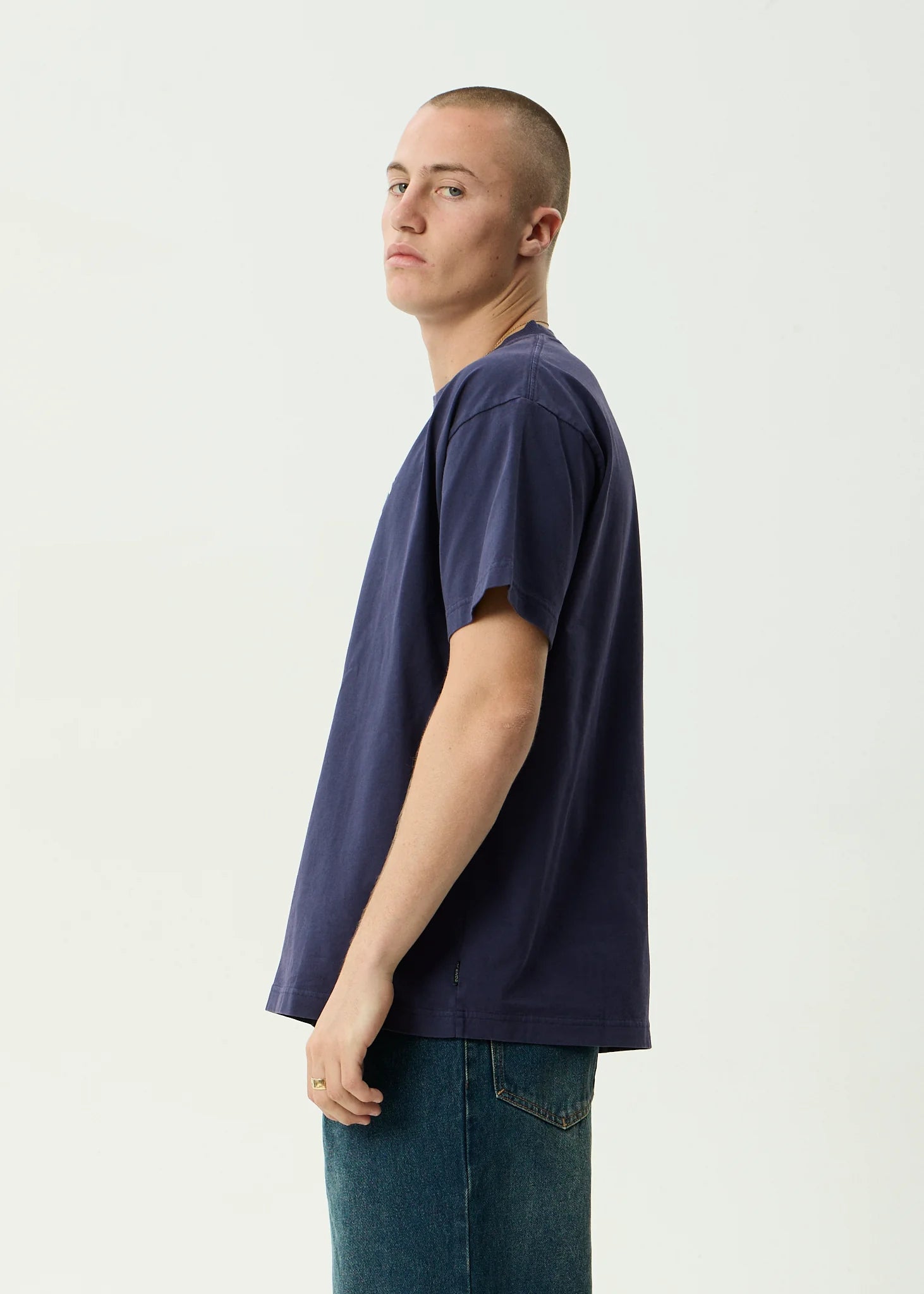 Kharma - Heavyweight Boxy Tee - Washed Deep Sea