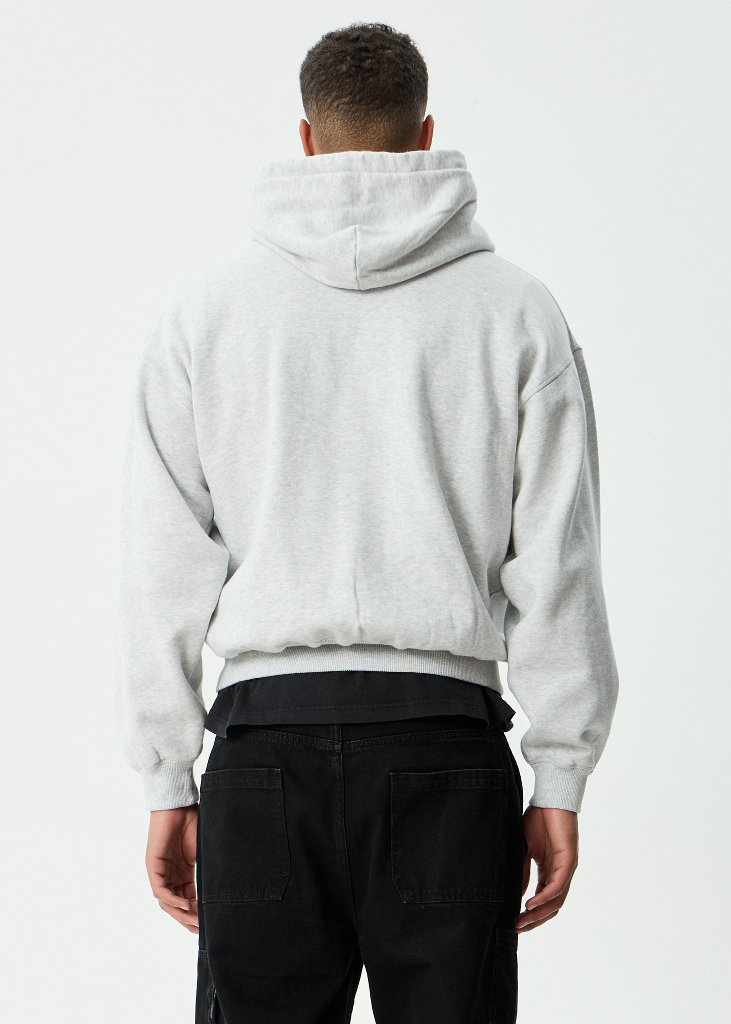 Supply Pull On Hood - Grey Marle