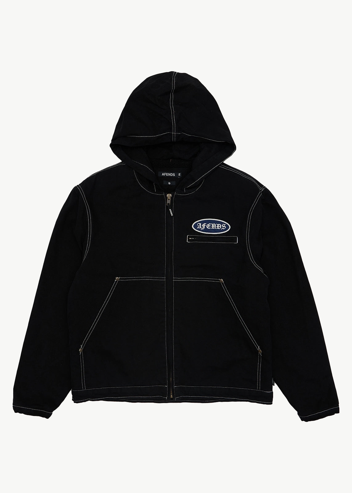 Supply Workwear Hooded Jacket - Stone Black