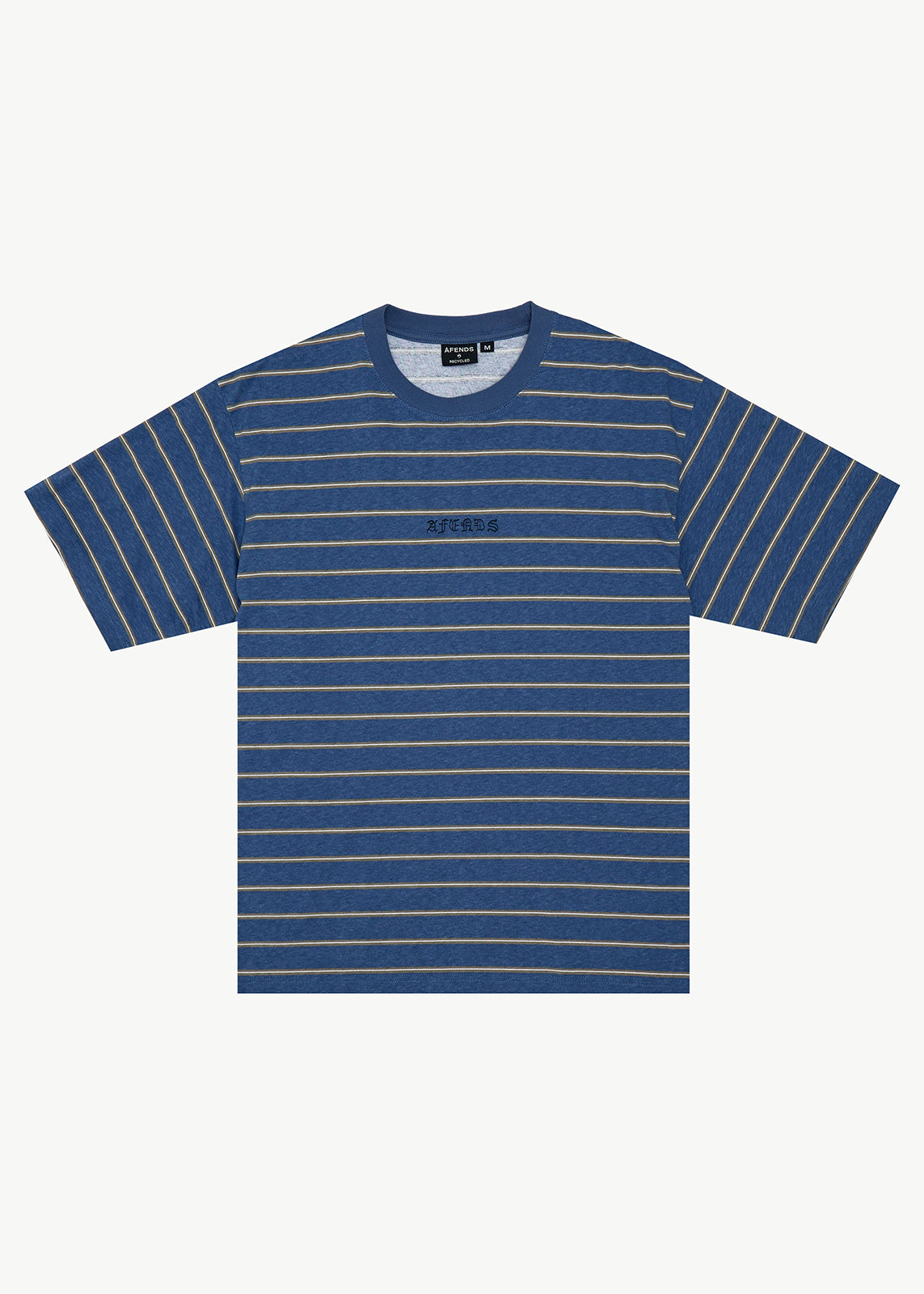 Eureka Boxy Tee - Slate Blue Stripe