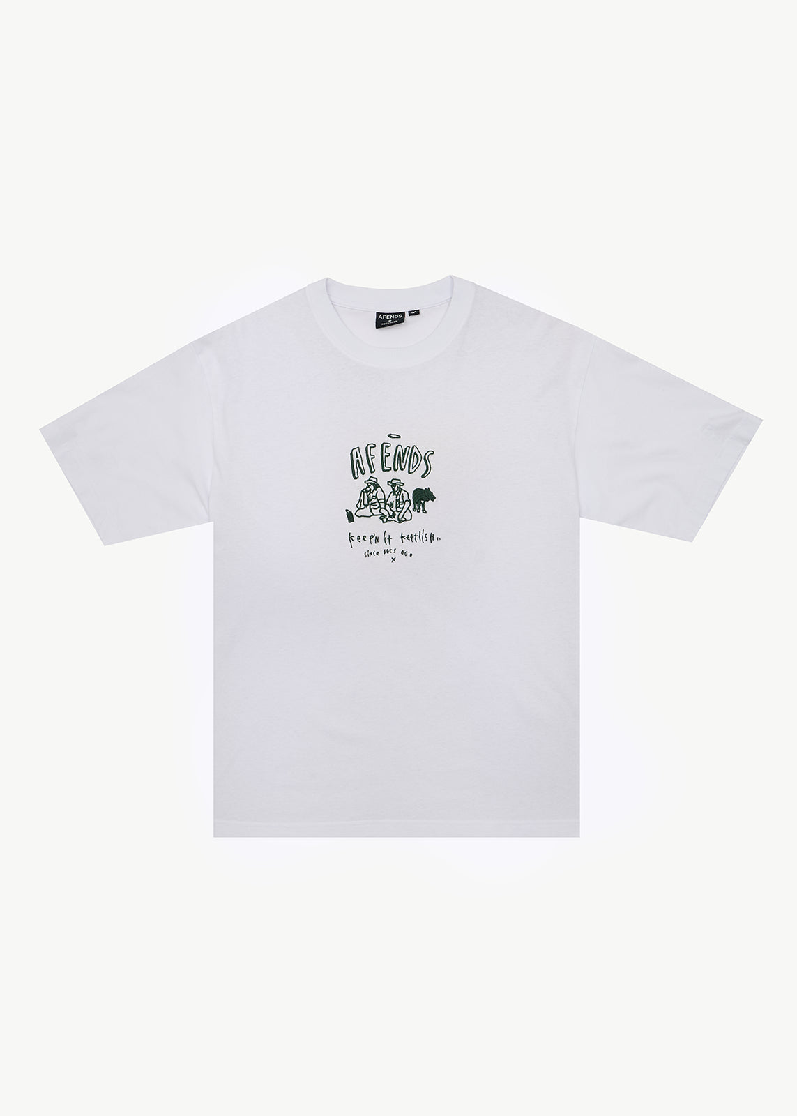 Camp Fire Boxy Tee - White