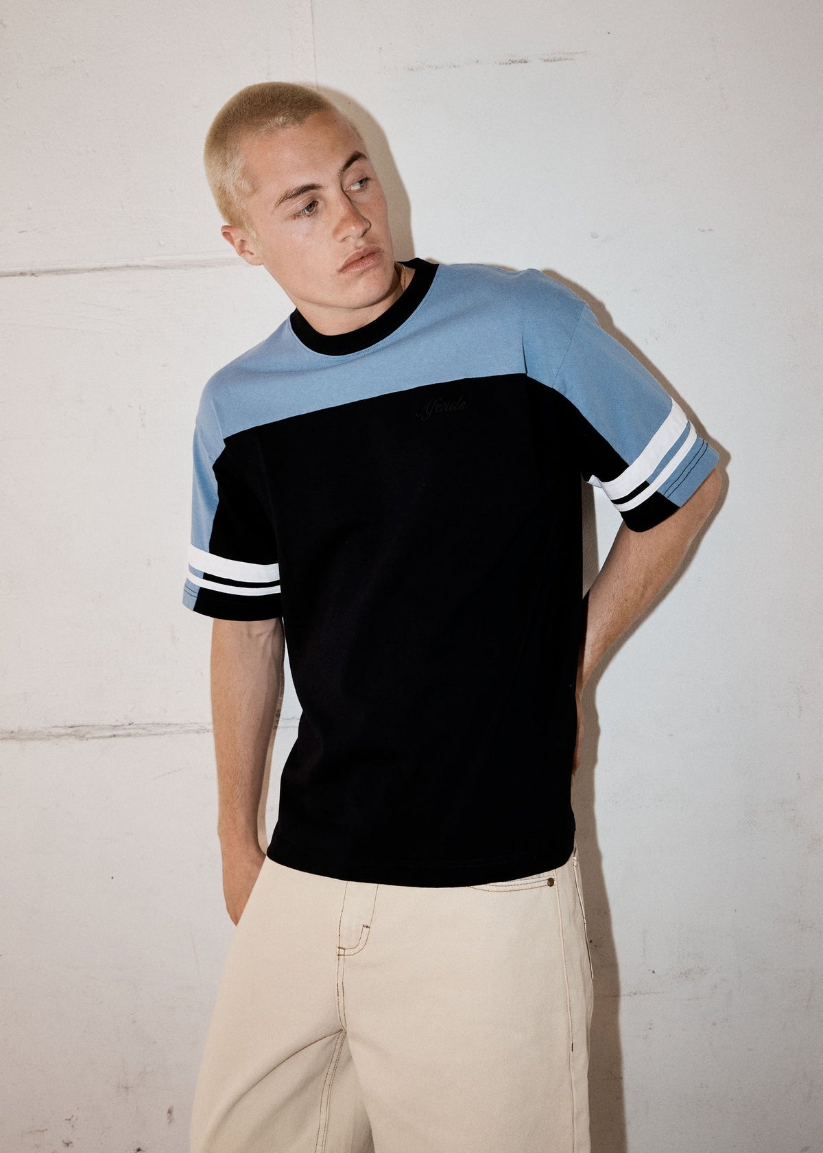 Origin Boxy Vintage Tee - Black / Blue