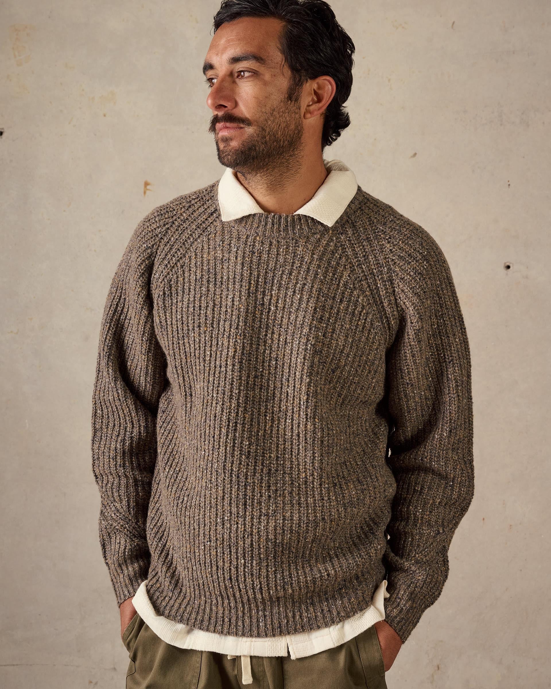 Fisherman Knit - Brown Multi