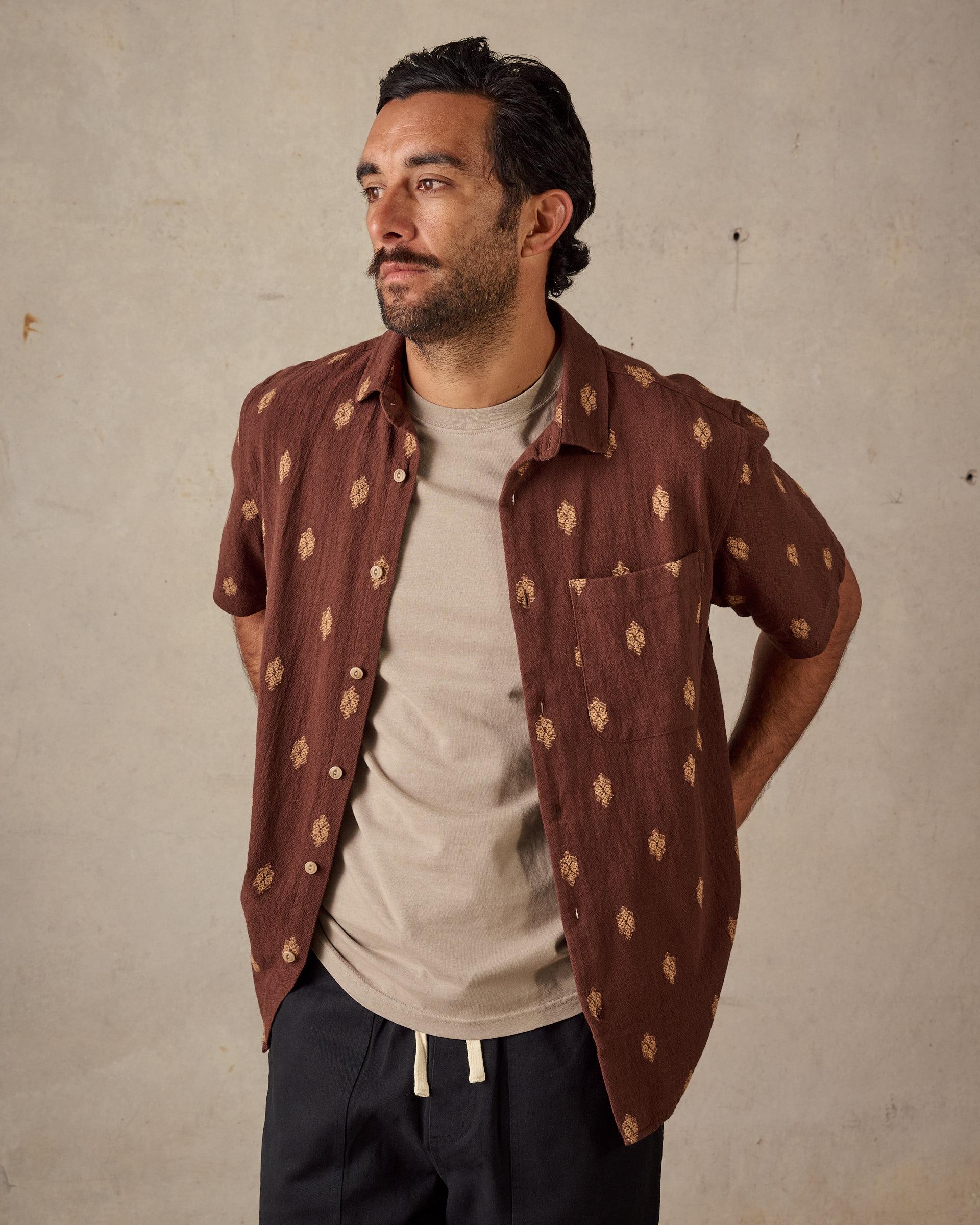 Button Up Shirt - Brown Multi