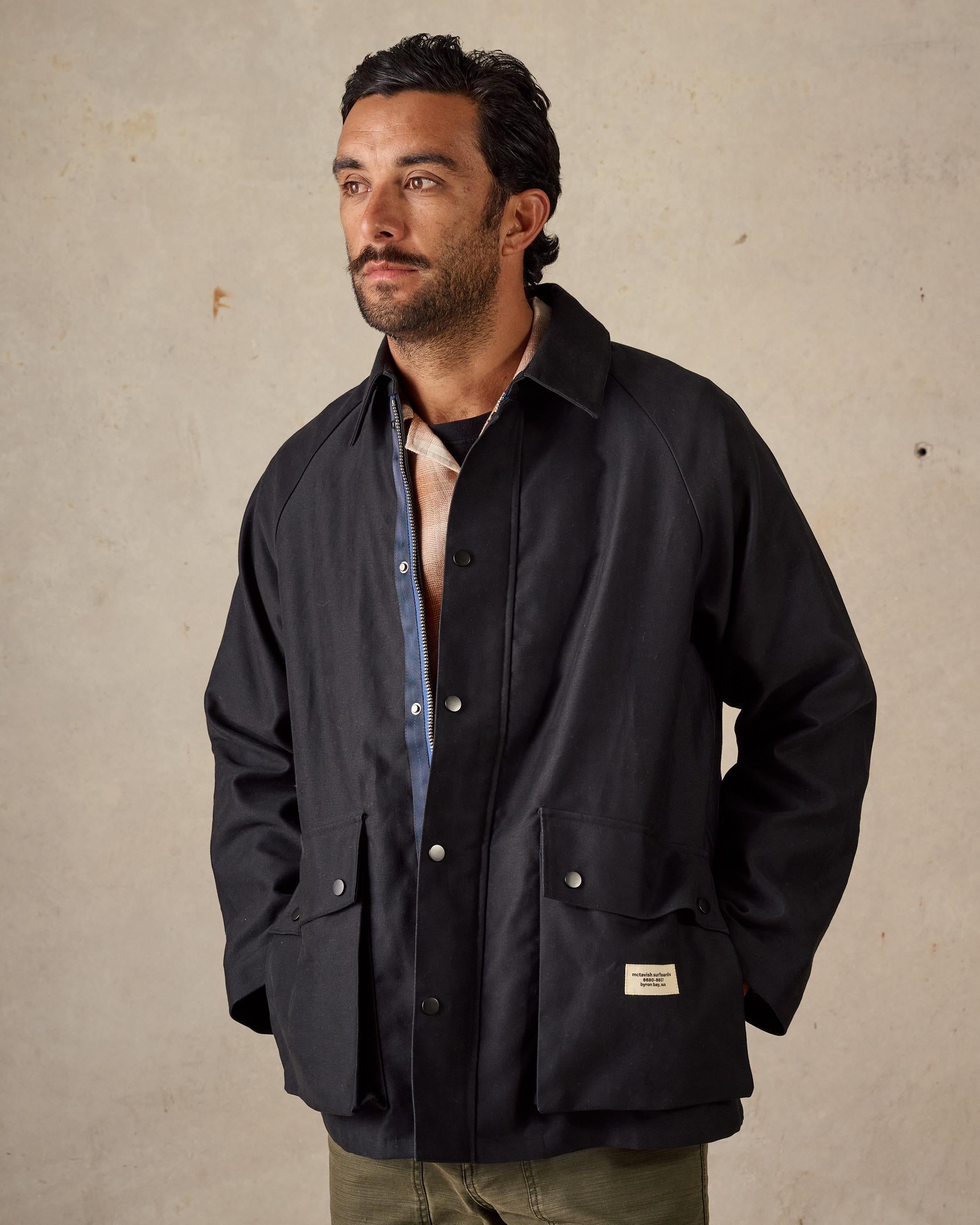 Moleskin Farmer Jacket - Black