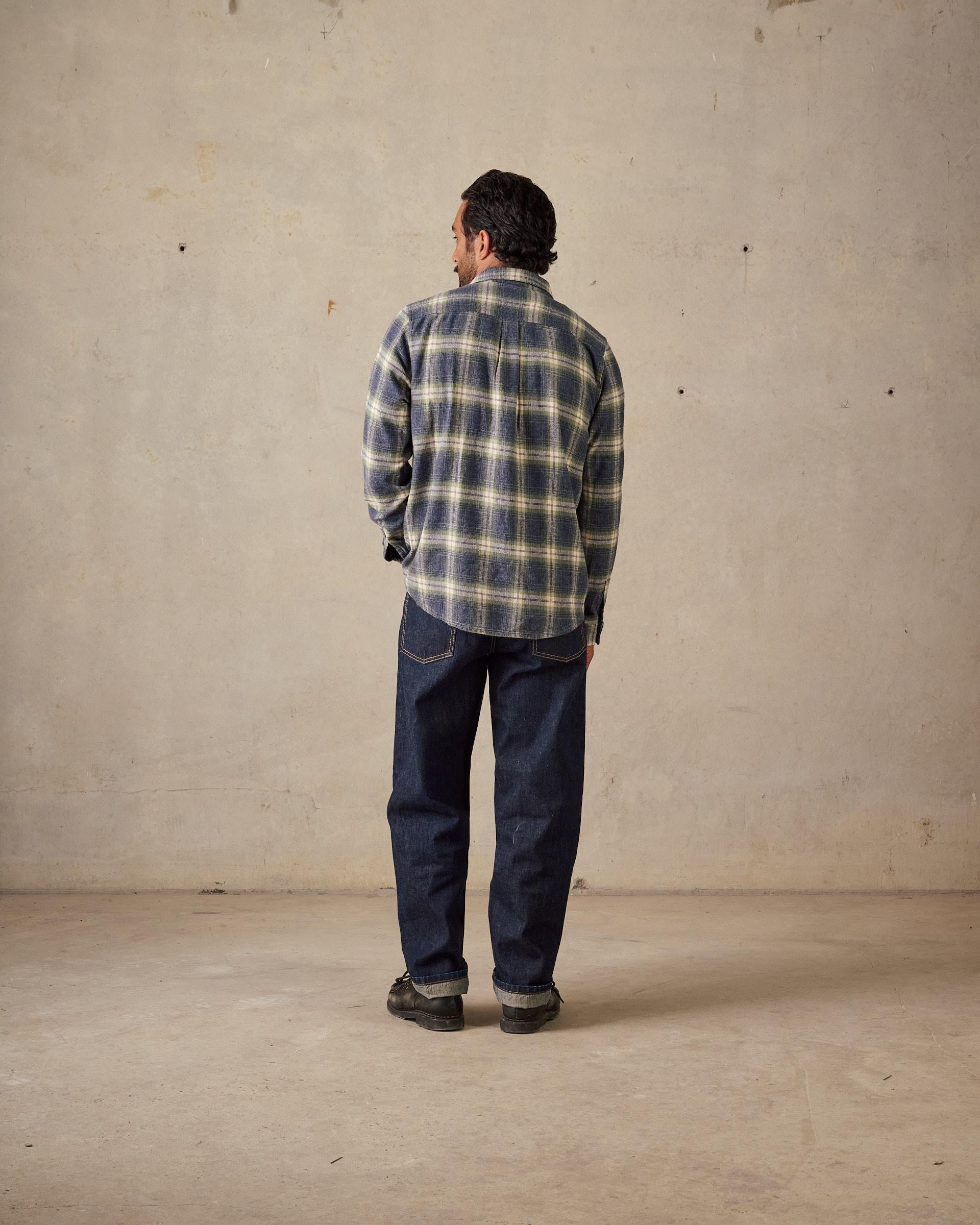 Twin Pocket Flannel Shirt - Blue Multi