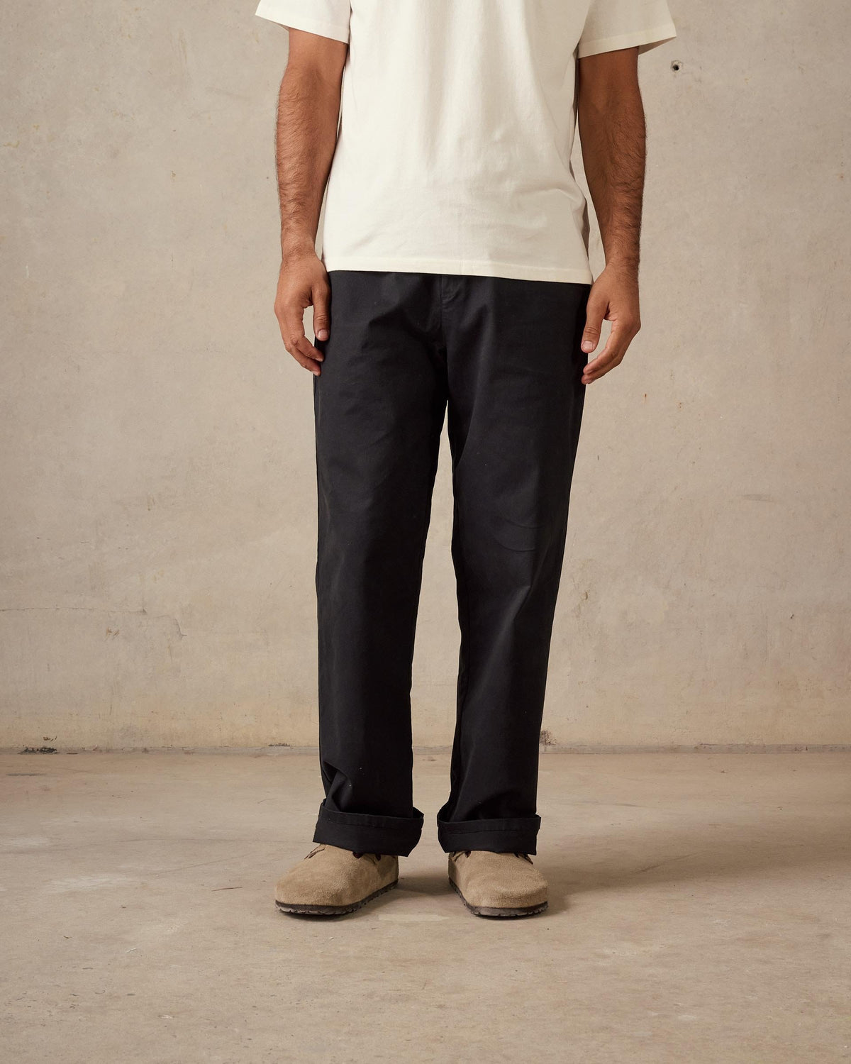 Stretch Chino Pants - Black