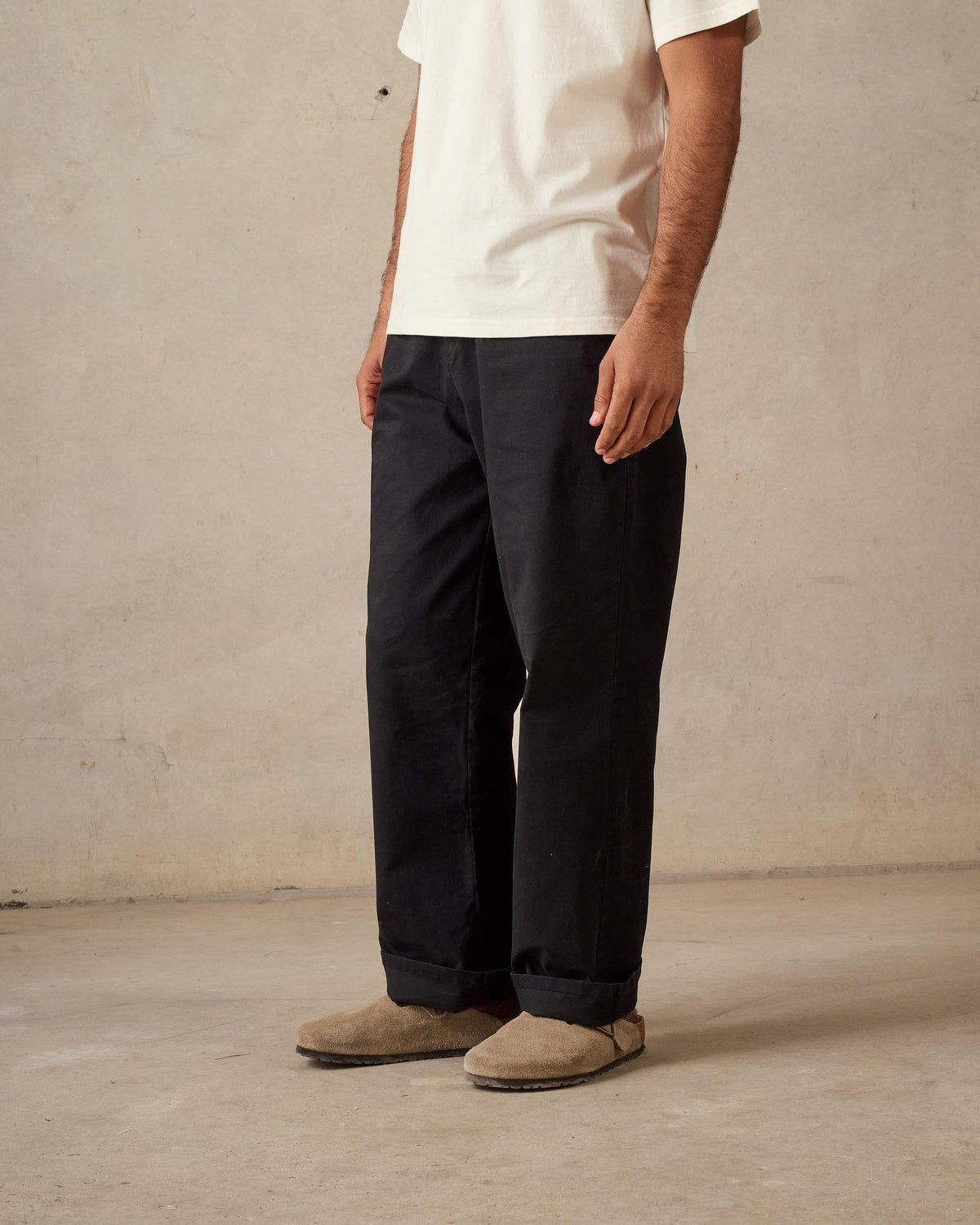 Stretch Chino Pants - Black