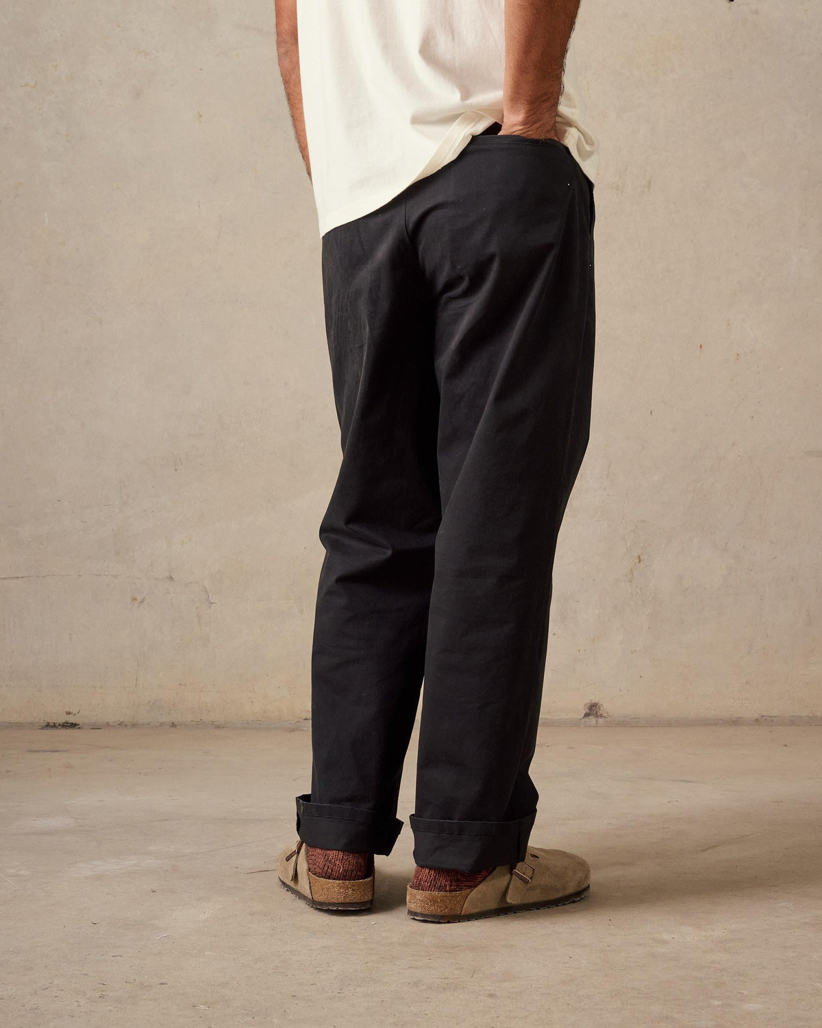Stretch Chino Pants - Black